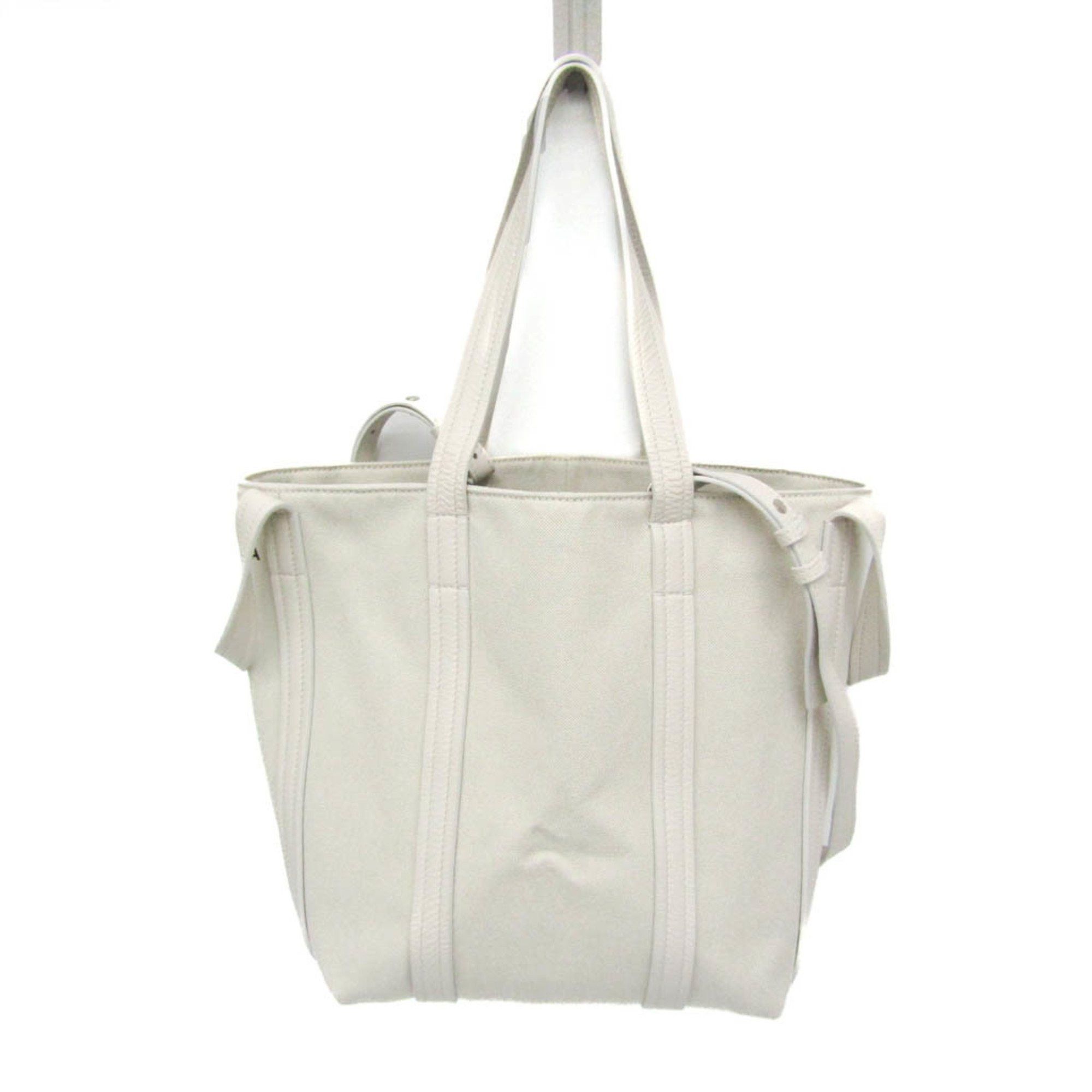 Balenciaga Balenciaga EVERYDAY 2.0 SMALL SORTH SOUTH 672791 Women's Canvas,Leather Handbag,Shoulder Bag White Size ONE SIZE - 9 Thumbnail