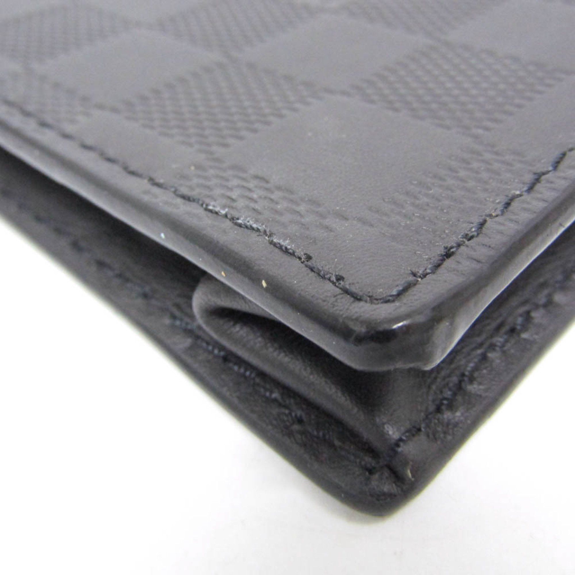 Louis Vuitton Louis Vuitton Damier Infini Stand Pouch N60450 Men's Clutch Bag Noir Size ONE SIZE - 5 Thumbnail