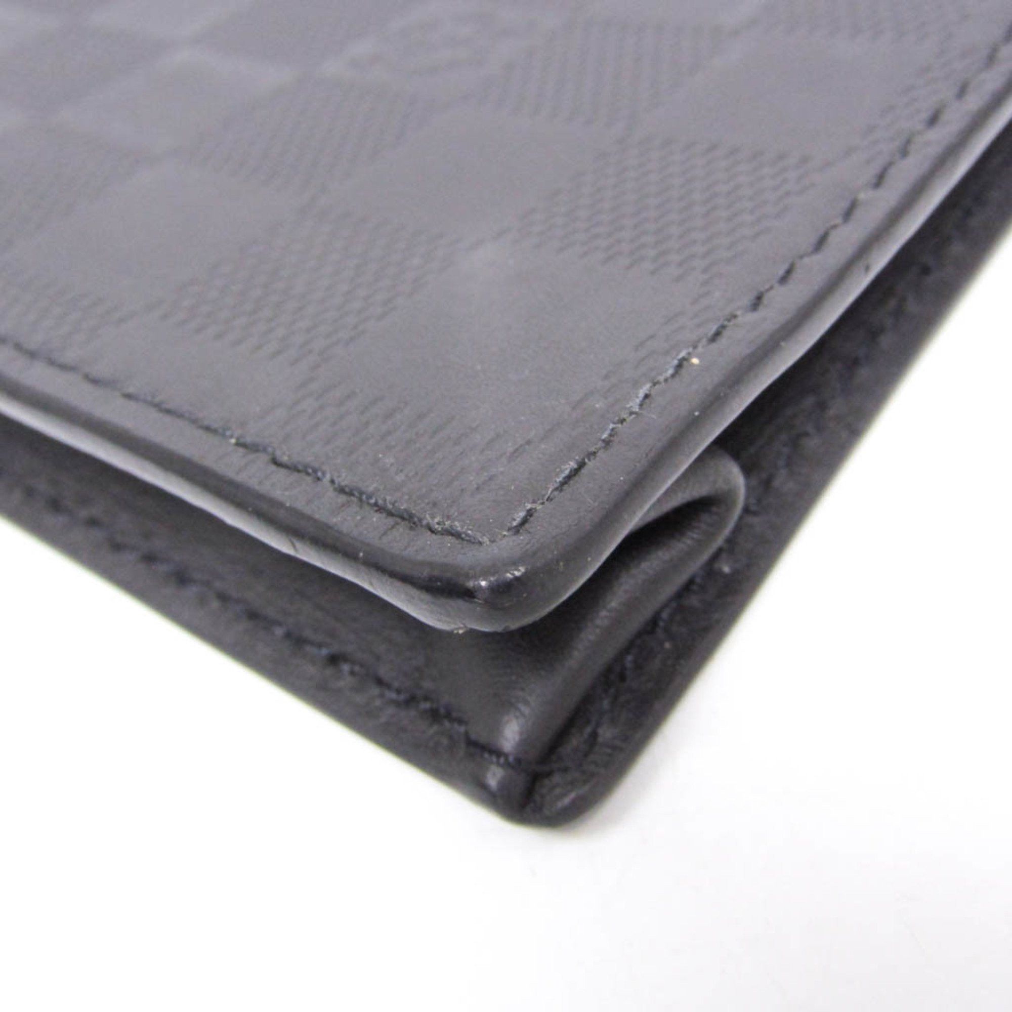 Louis Vuitton Louis Vuitton Damier Infini Stand Pouch N60450 Men's Clutch Bag Noir Size ONE SIZE - 6 Thumbnail