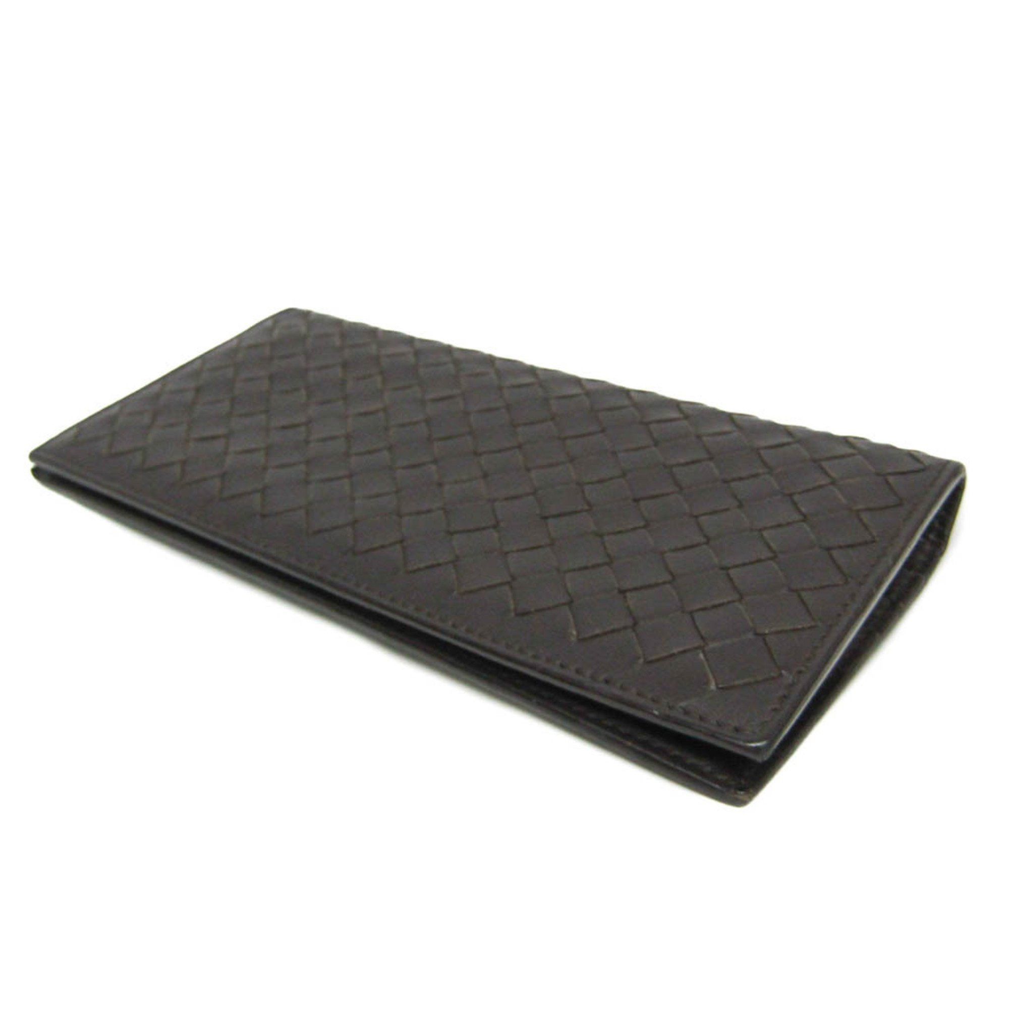 Bottega Veneta Bottega Veneta Intrecciato Continental Wallet 244688 Men's Leather Long Wallet (bi-fold) Dark Brown Size ONE SIZE - 2 Thumbnail