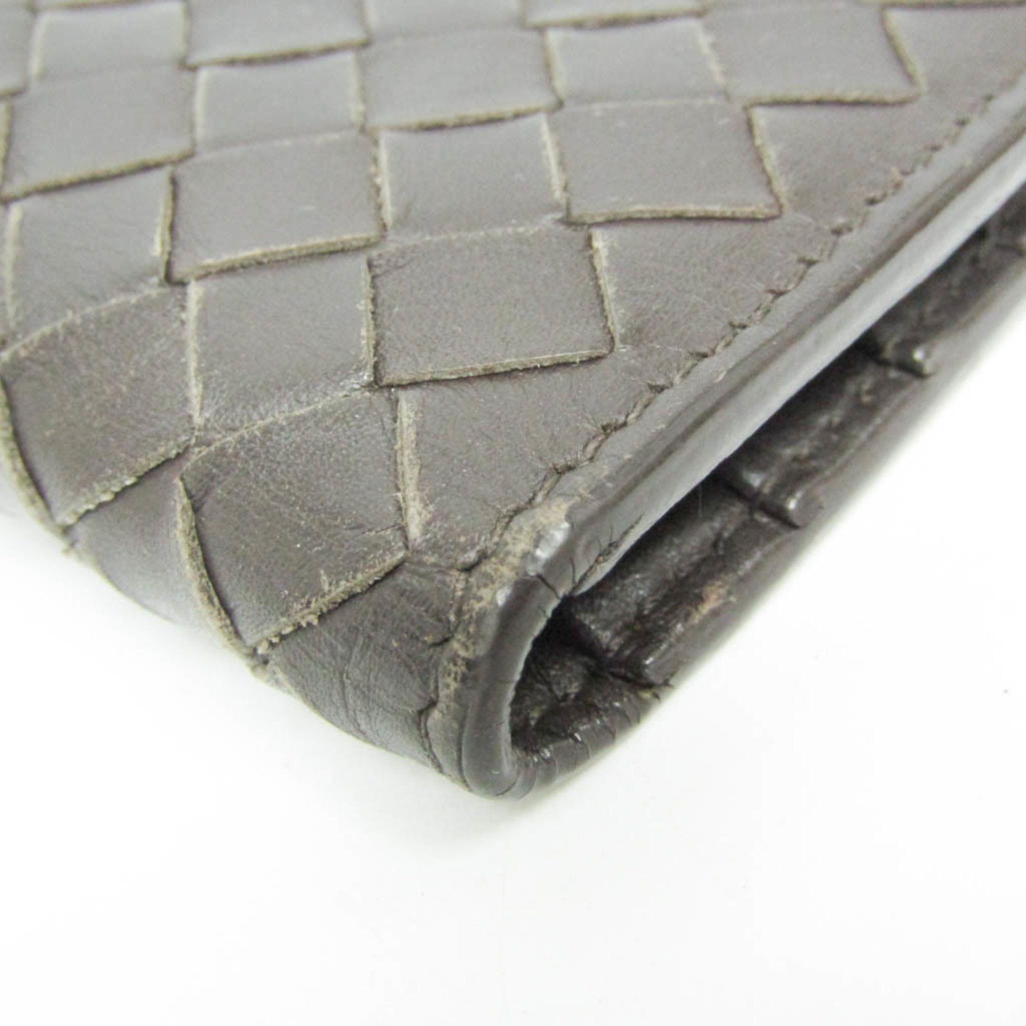 Bottega Veneta Bottega Veneta Intrecciato Continental Wallet 244688 Men's Leather Long Wallet (bi-fold) Dark Brown Size ONE SIZE - 4 Thumbnail
