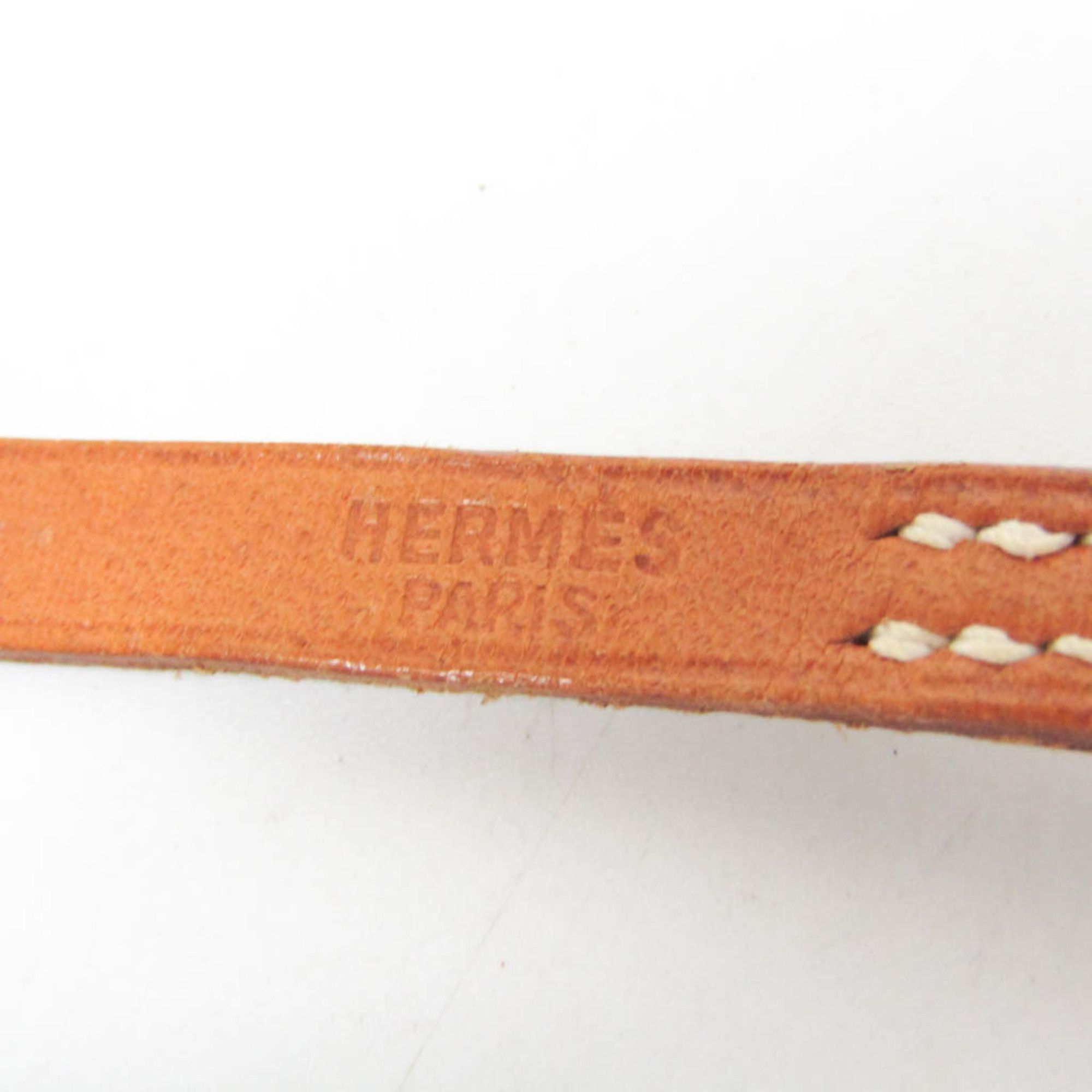 Hermes Hermes Api Choker Leather,Metal Bangle Brown,Silver Size ONE SIZE - 8 Thumbnail
