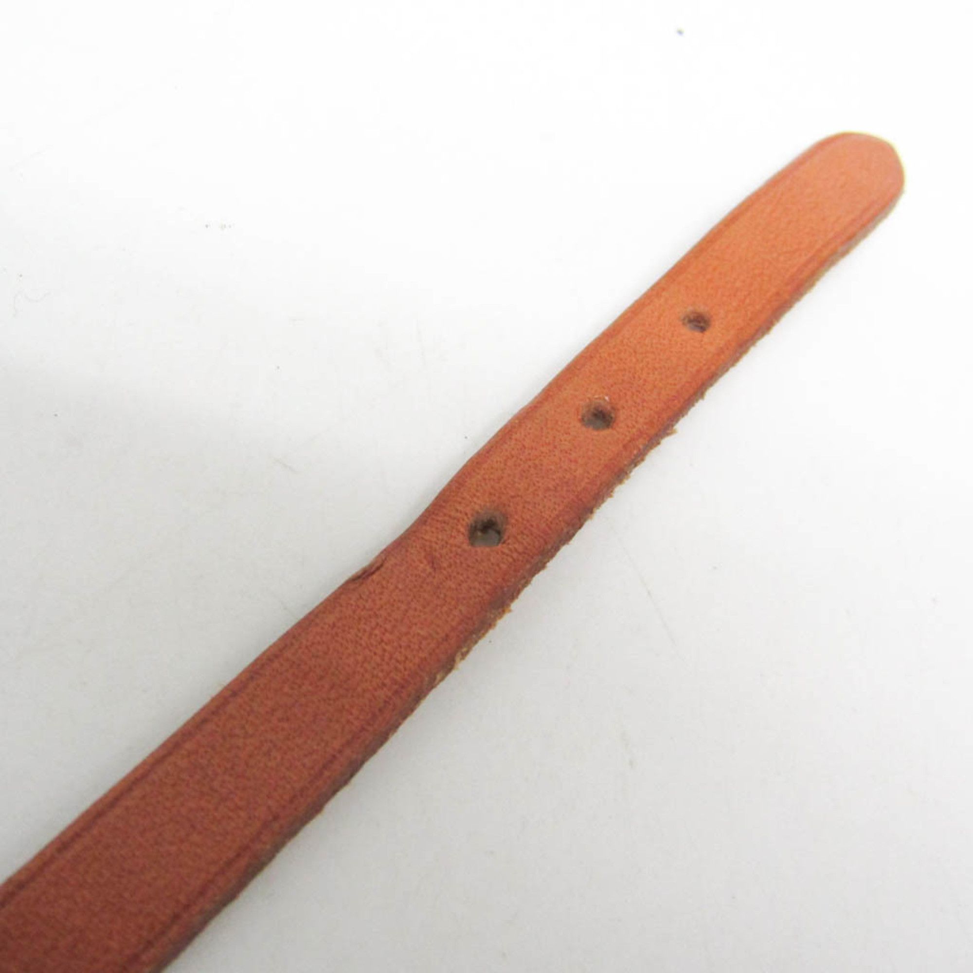 Hermes Hermes Api Choker Leather,Metal Bangle Brown,Silver Size ONE SIZE - 6 Thumbnail