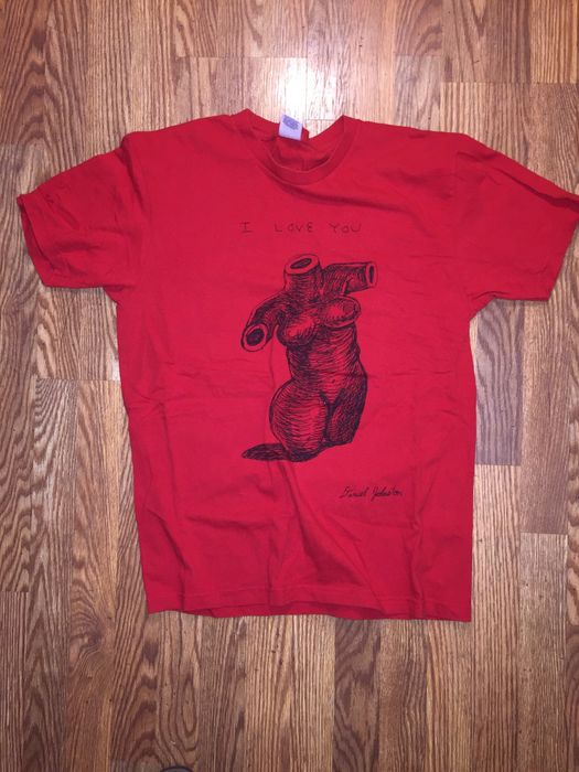 Supreme Supreme x Daniel Johnston I Love You Tee Red Grailed