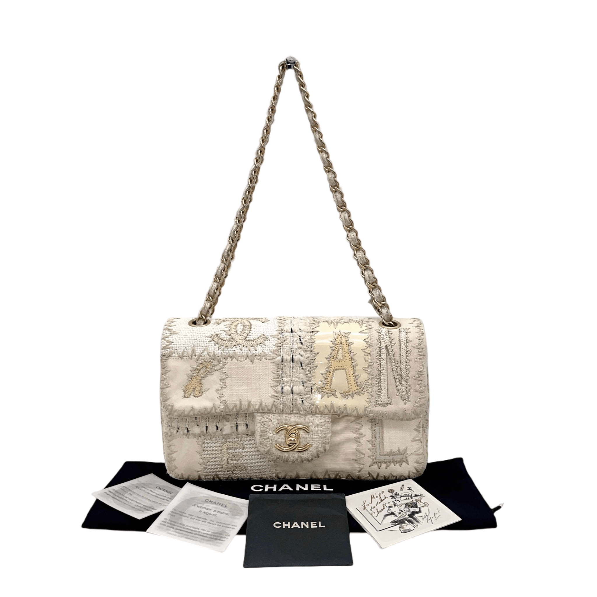Chanel Chanel Patchwork Double Chain Single Flap Bag Size ONE SIZE - 5 Thumbnail