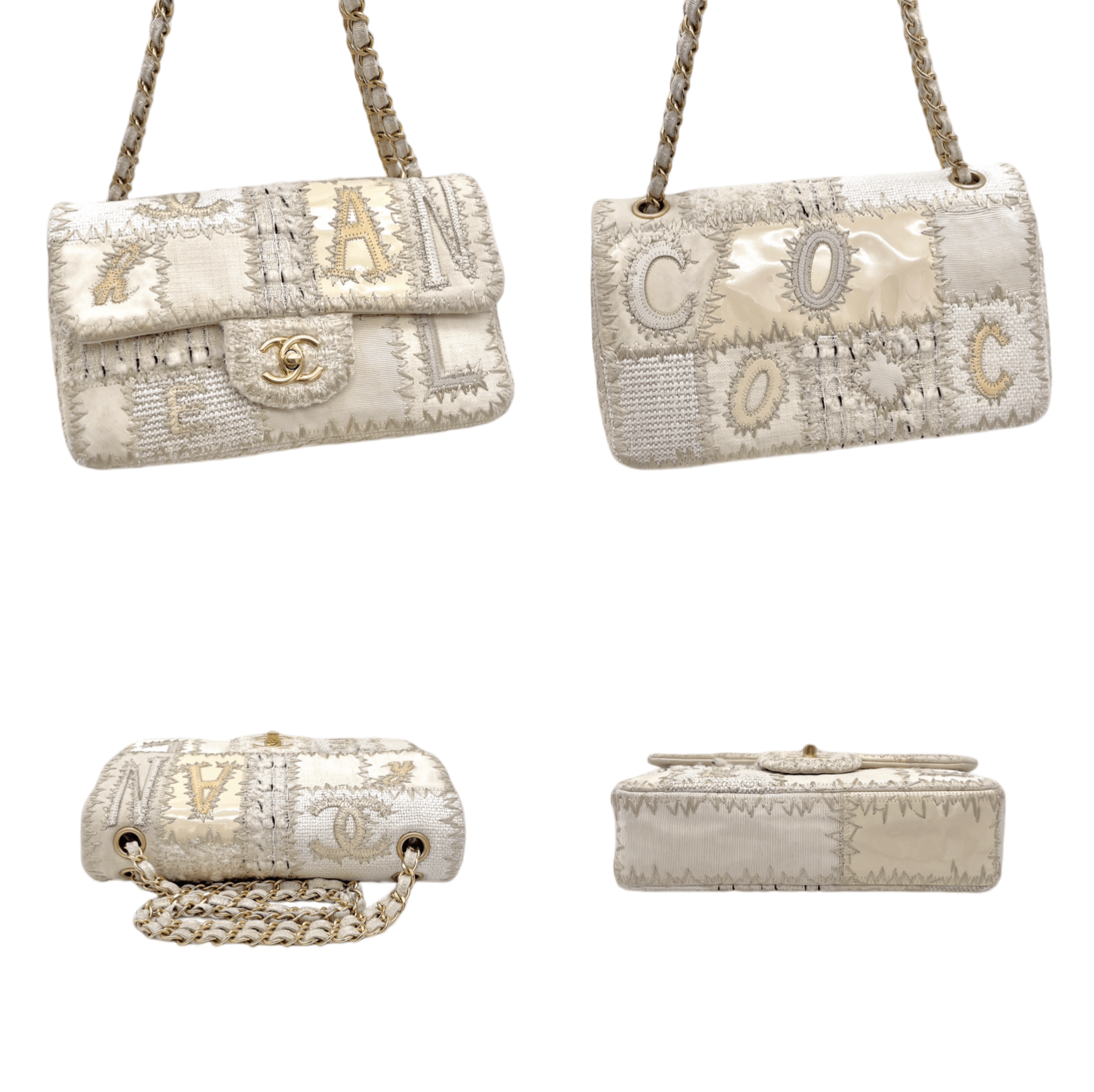 Chanel Chanel Patchwork Double Chain Single Flap Bag Size ONE SIZE - 7 Thumbnail