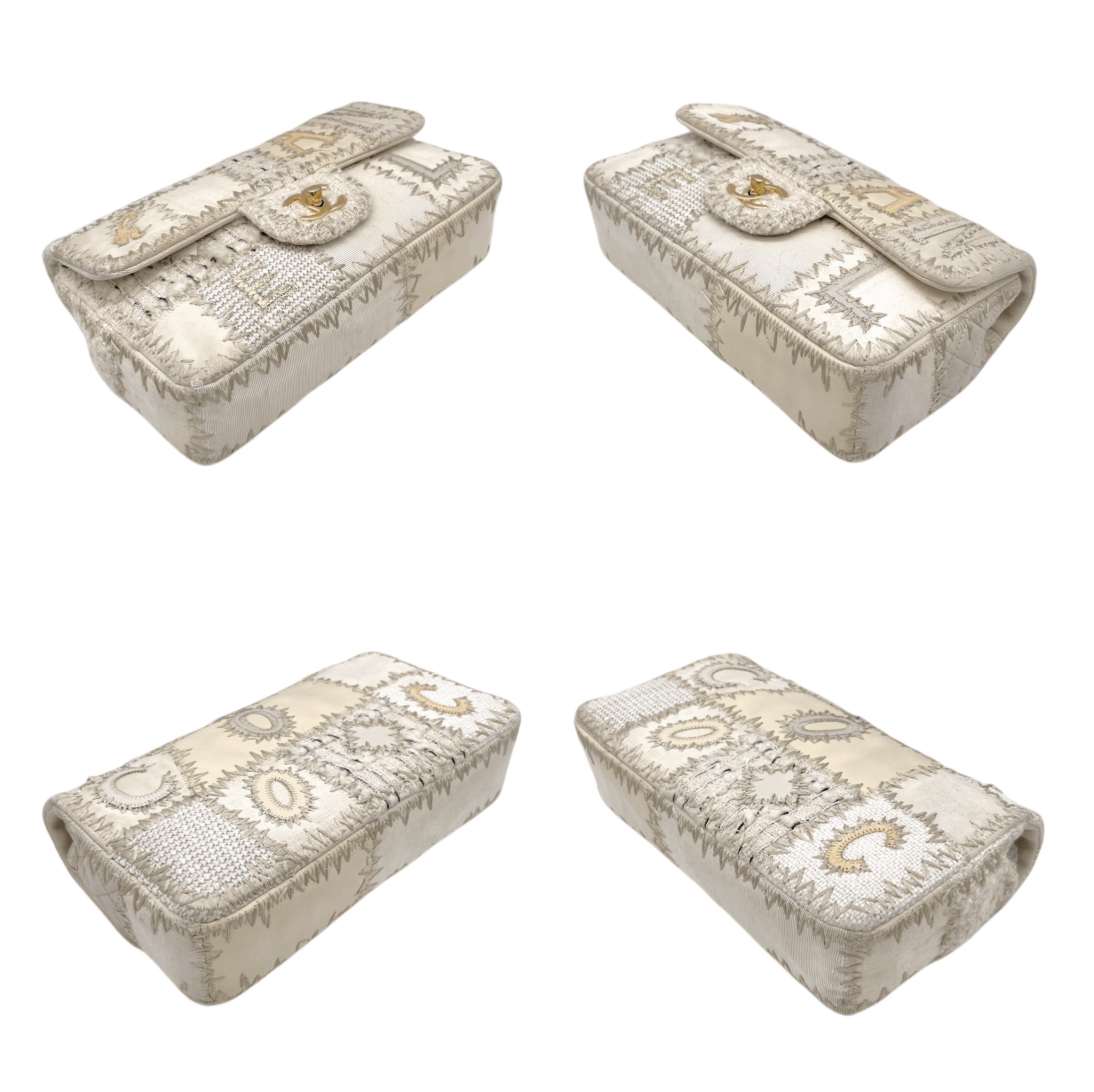 Chanel Chanel Patchwork Double Chain Single Flap Bag Size ONE SIZE - 6 Thumbnail