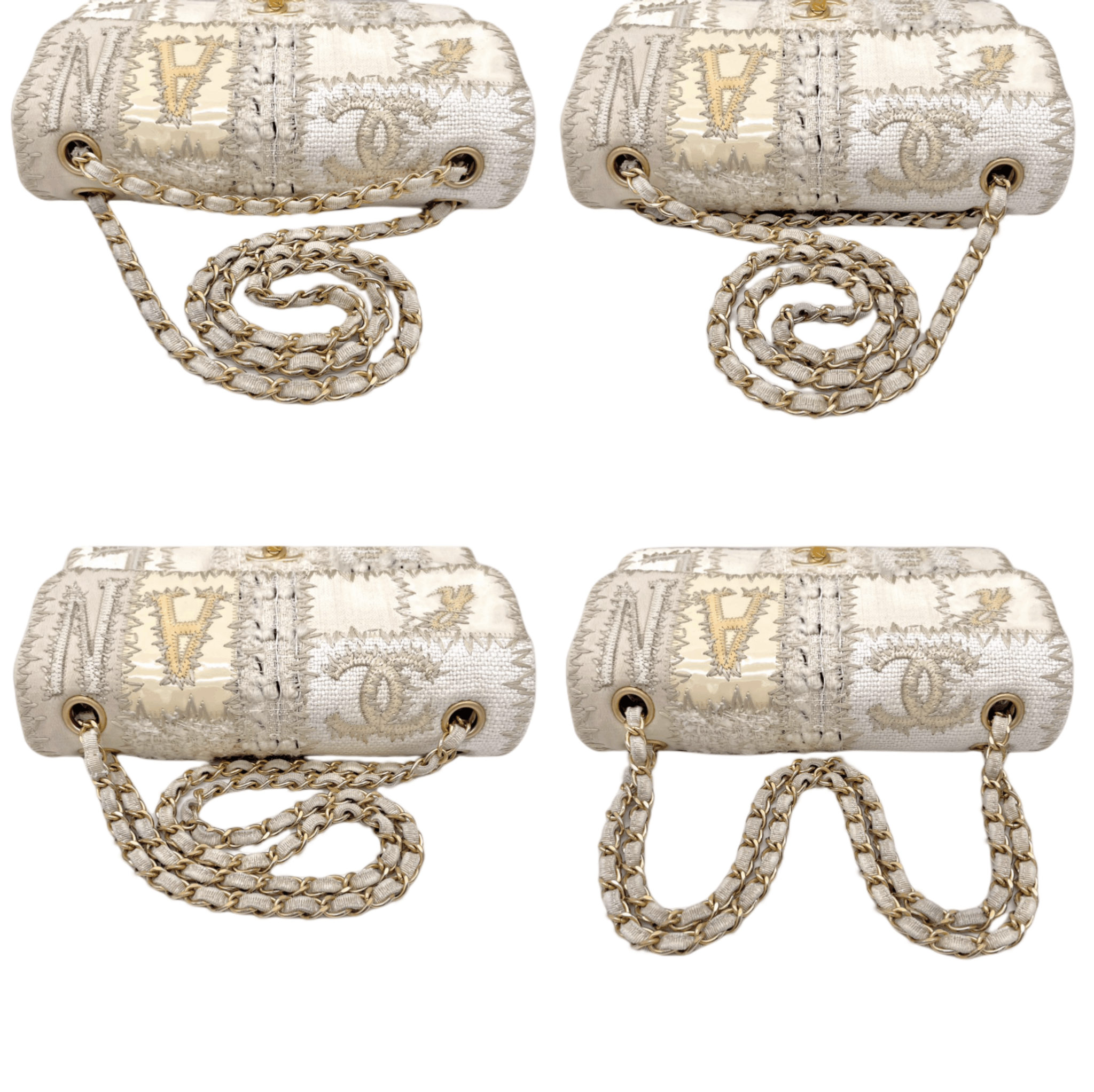 Chanel Chanel Patchwork Double Chain Single Flap Bag Size ONE SIZE - 10 Thumbnail