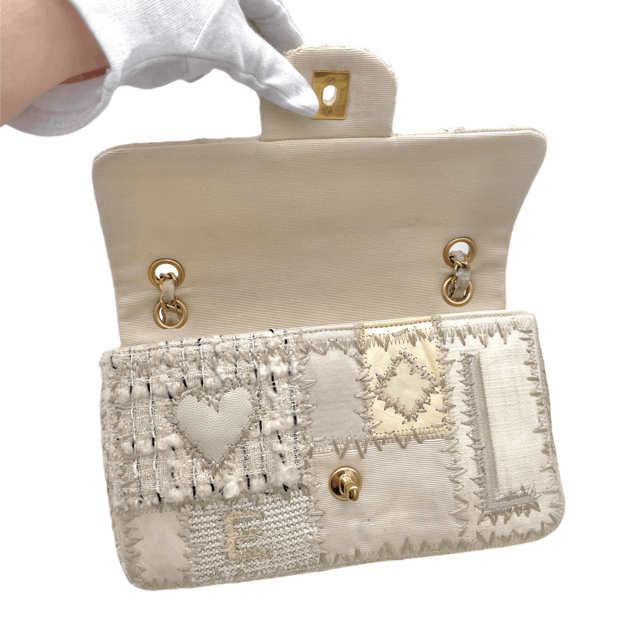 Chanel Chanel Patchwork Double Chain Single Flap Bag Size ONE SIZE - 12 Thumbnail