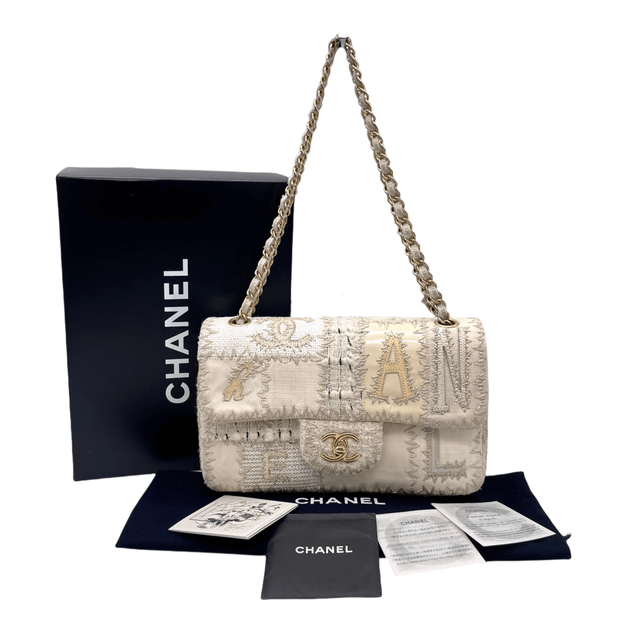 Chanel Chanel Patchwork Double Chain Single Flap Bag Size ONE SIZE - 4 Thumbnail