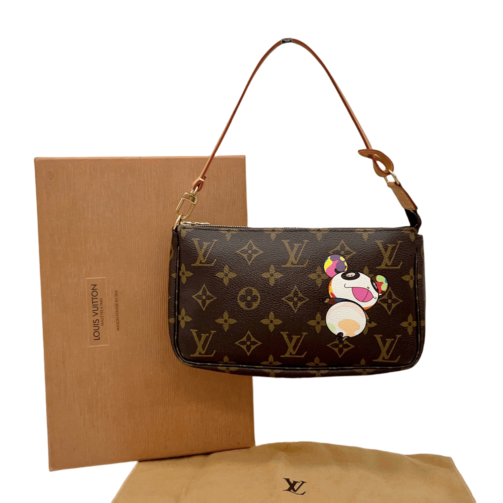 Louis Vuitton Louis Vuitton Monogram Panda Pochette Accessory Wallet M51981 Size ONE SIZE - 4 Thumbnail