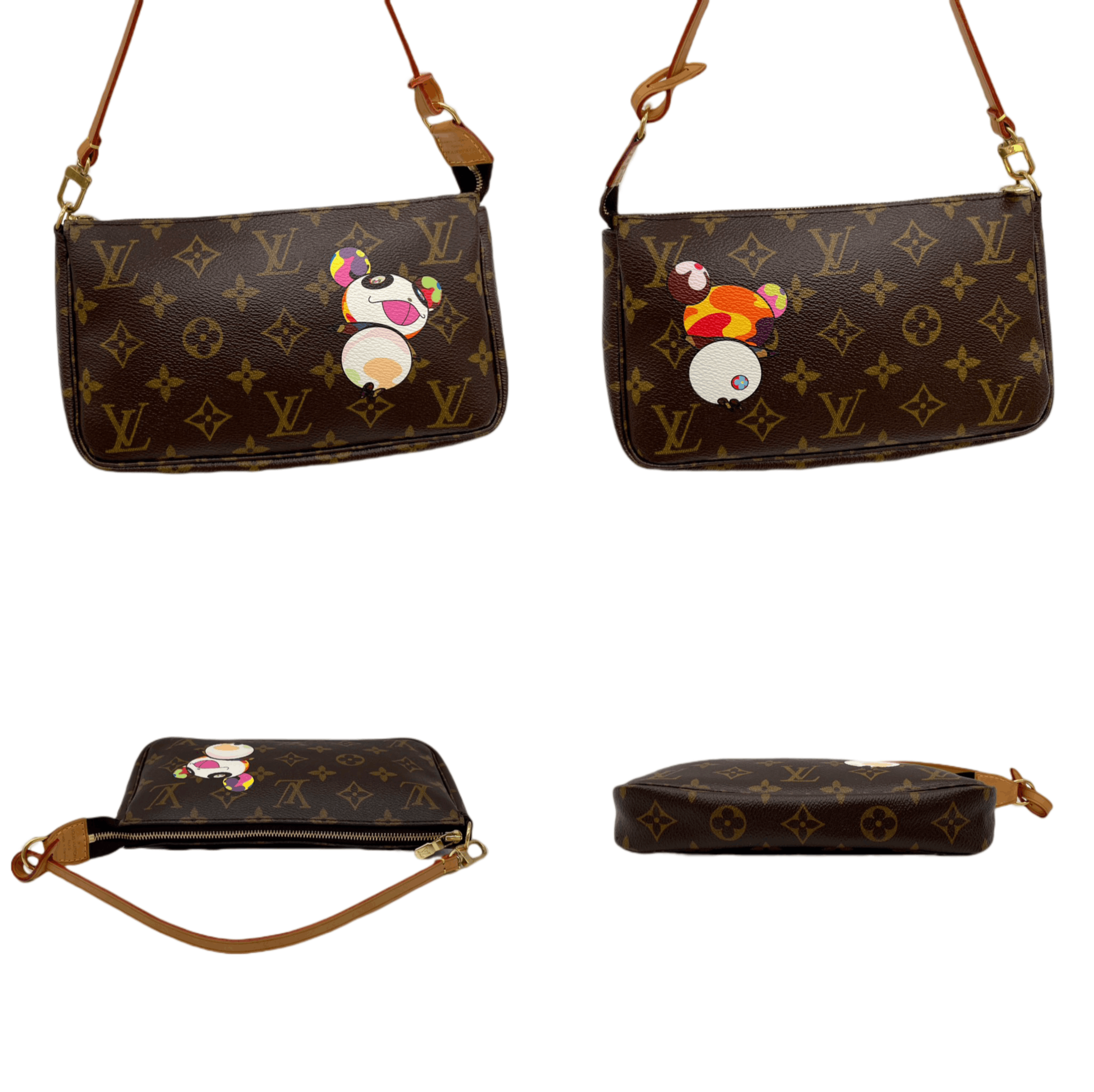 Louis Vuitton Louis Vuitton Monogram Panda Pochette Accessory Wallet M51981 Size ONE SIZE - 7 Thumbnail