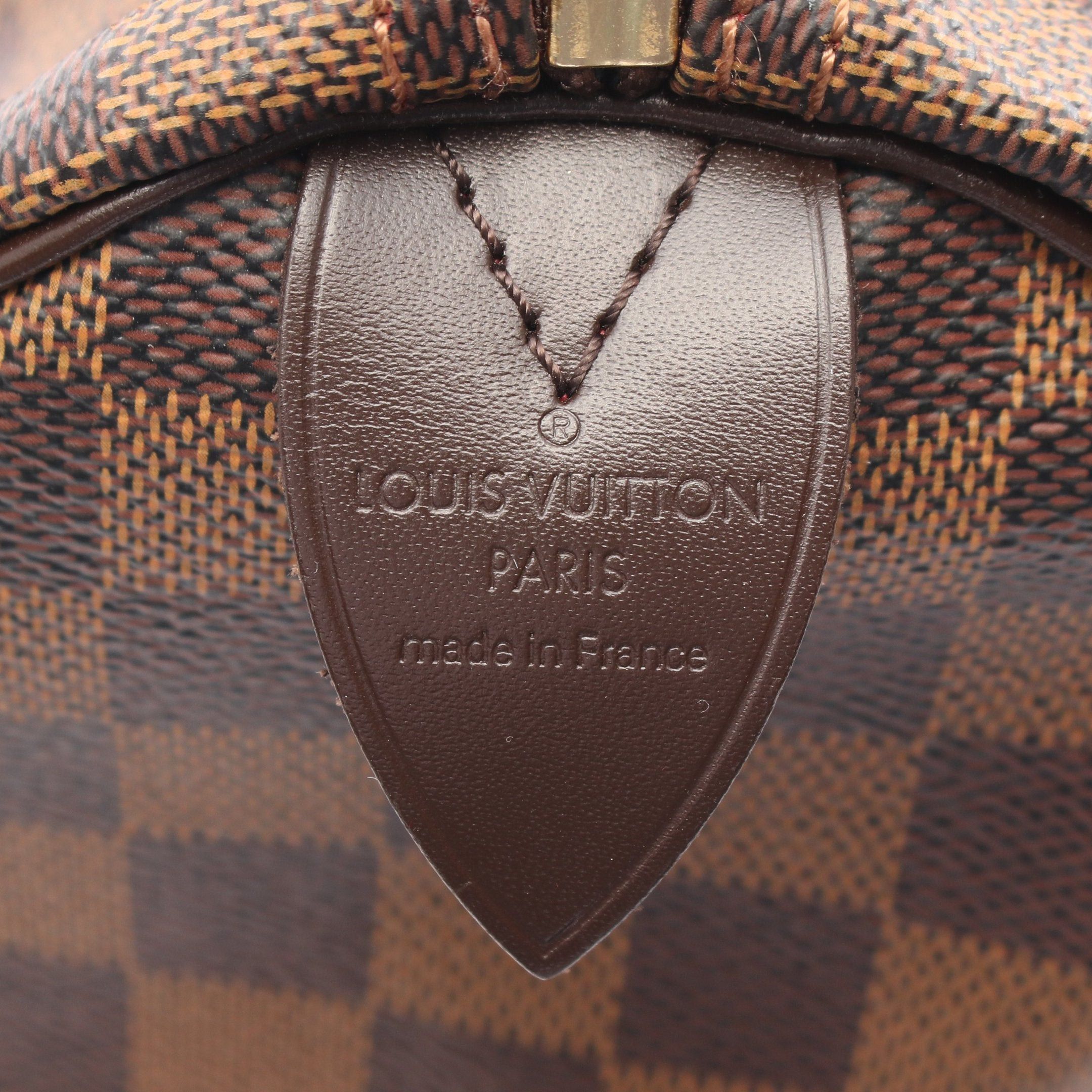 Louis Vuitton Louis Vuitton Speedy 35 Damier Ebene Handbag Leather Brown Size ONE SIZE - 4 Thumbnail