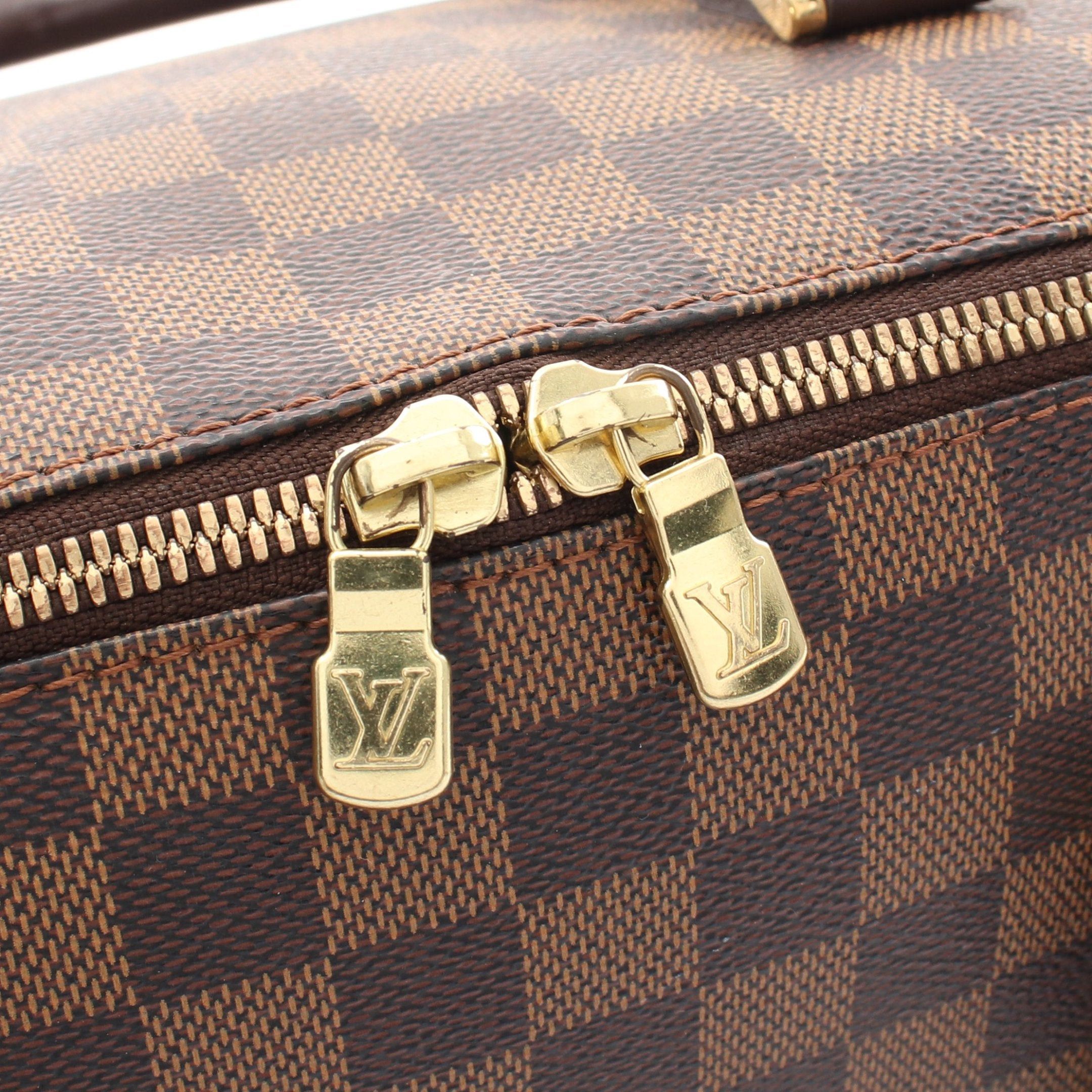 Louis Vuitton Louis Vuitton Rivera Mm Damier Ebene Handbag Leather Brown Size ONE SIZE - 7 Thumbnail