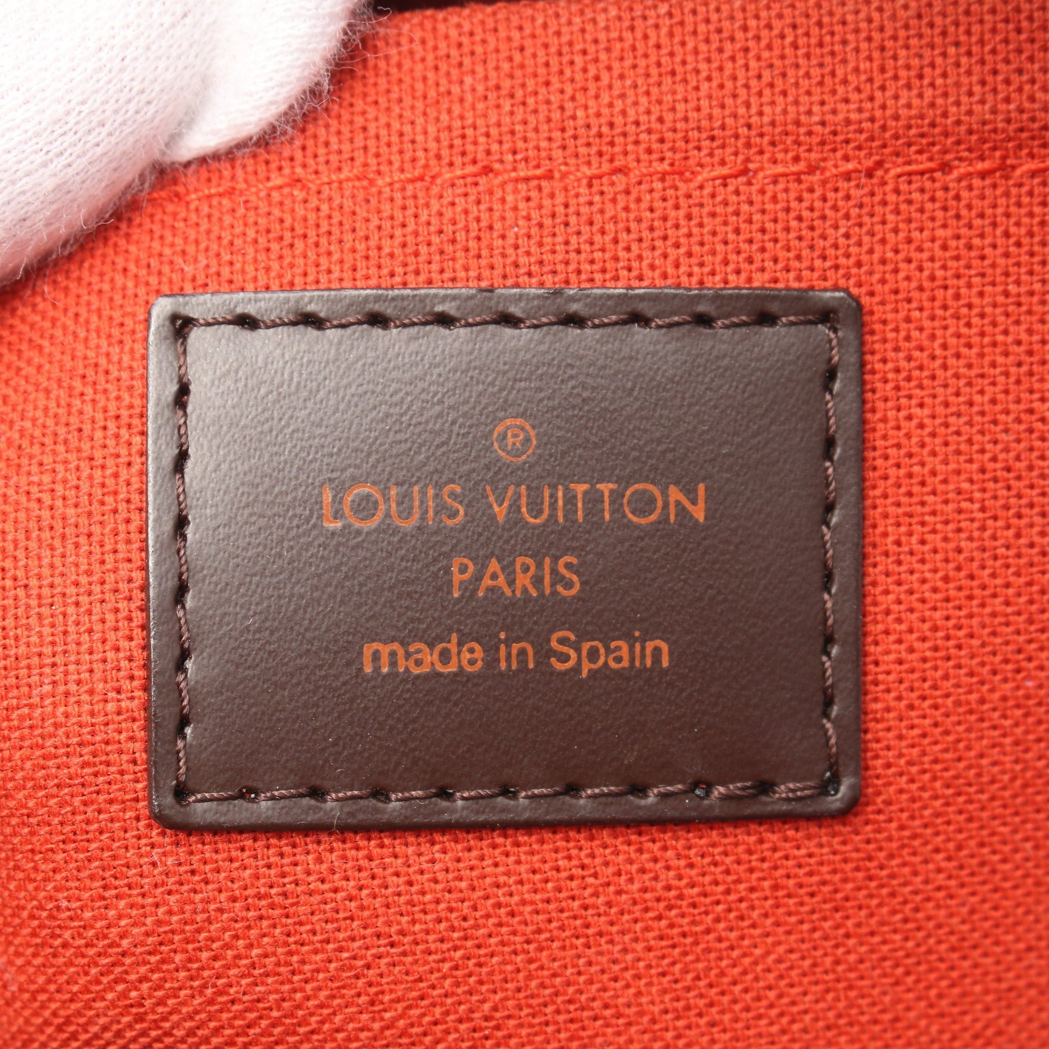 Louis Vuitton Louis Vuitton Rivera Mm Damier Ebene Handbag Leather Brown Size ONE SIZE - 4 Thumbnail