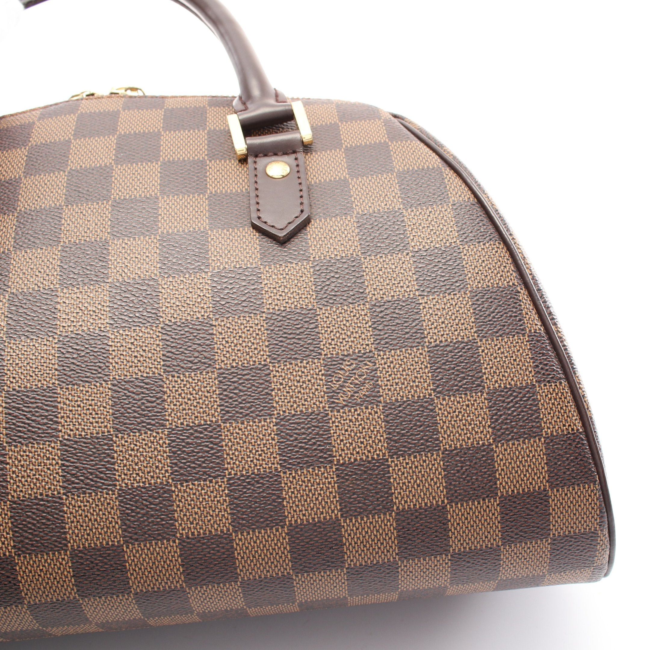 Louis Vuitton Louis Vuitton Rivera Mm Damier Ebene Handbag Leather Brown Size ONE SIZE - 8 Thumbnail