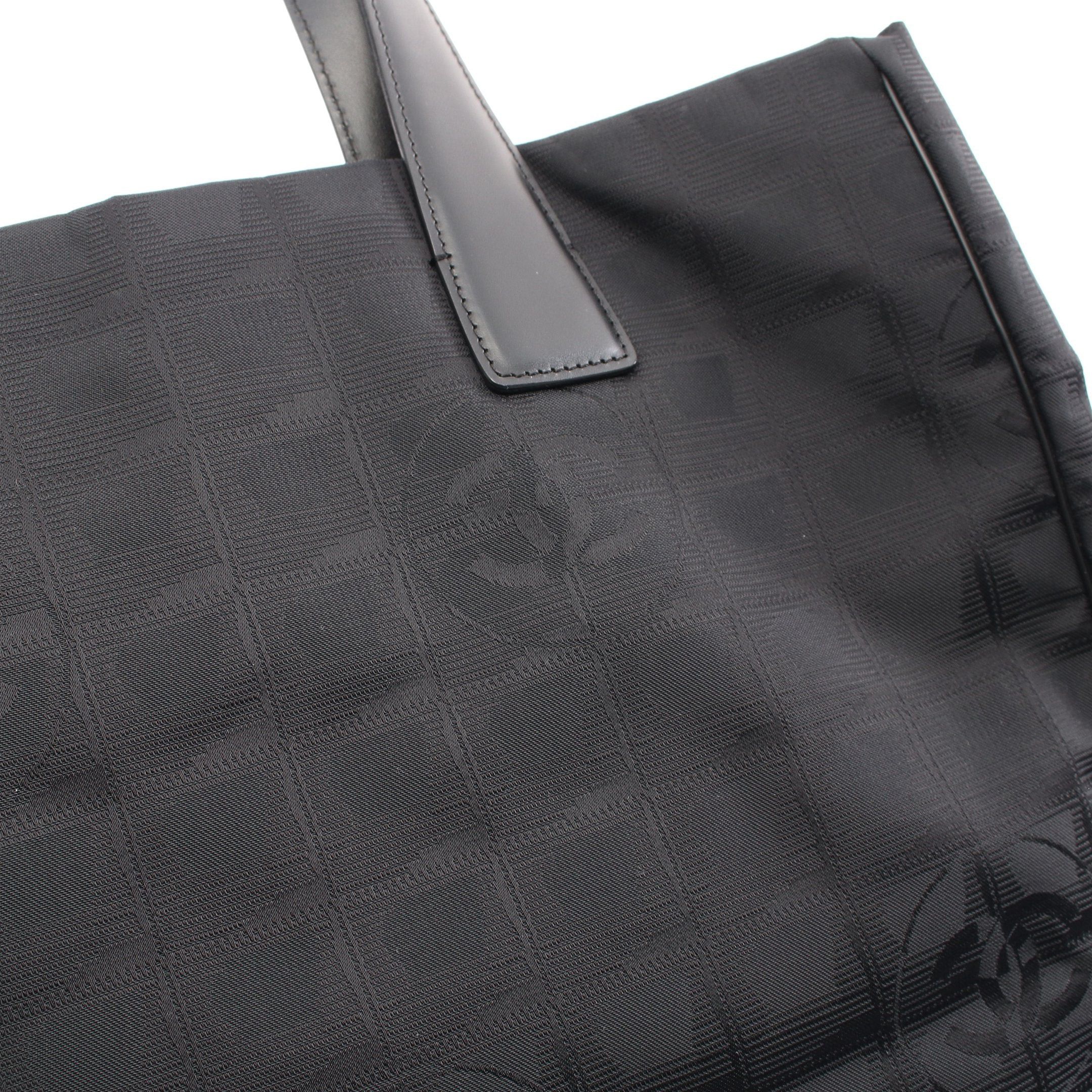 Chanel Chanel New Travel Line Mm Handbag Tote Bag Nylon Canvas Leather Black Gold Hardware Size ONE SIZE - 7 Thumbnail