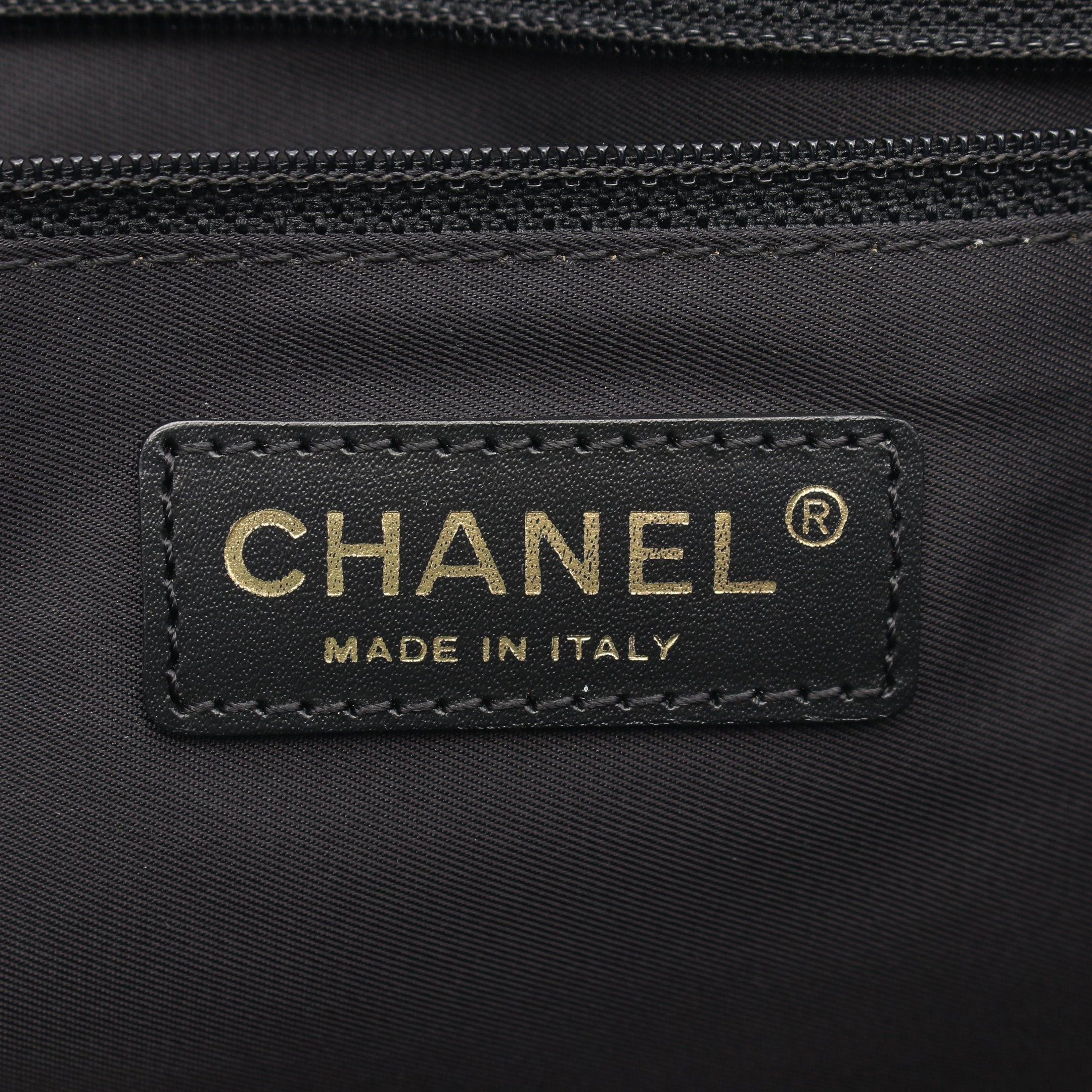 Chanel Chanel New Travel Line Mm Handbag Tote Bag Nylon Canvas Leather Black Gold Hardware Size ONE SIZE - 4 Thumbnail