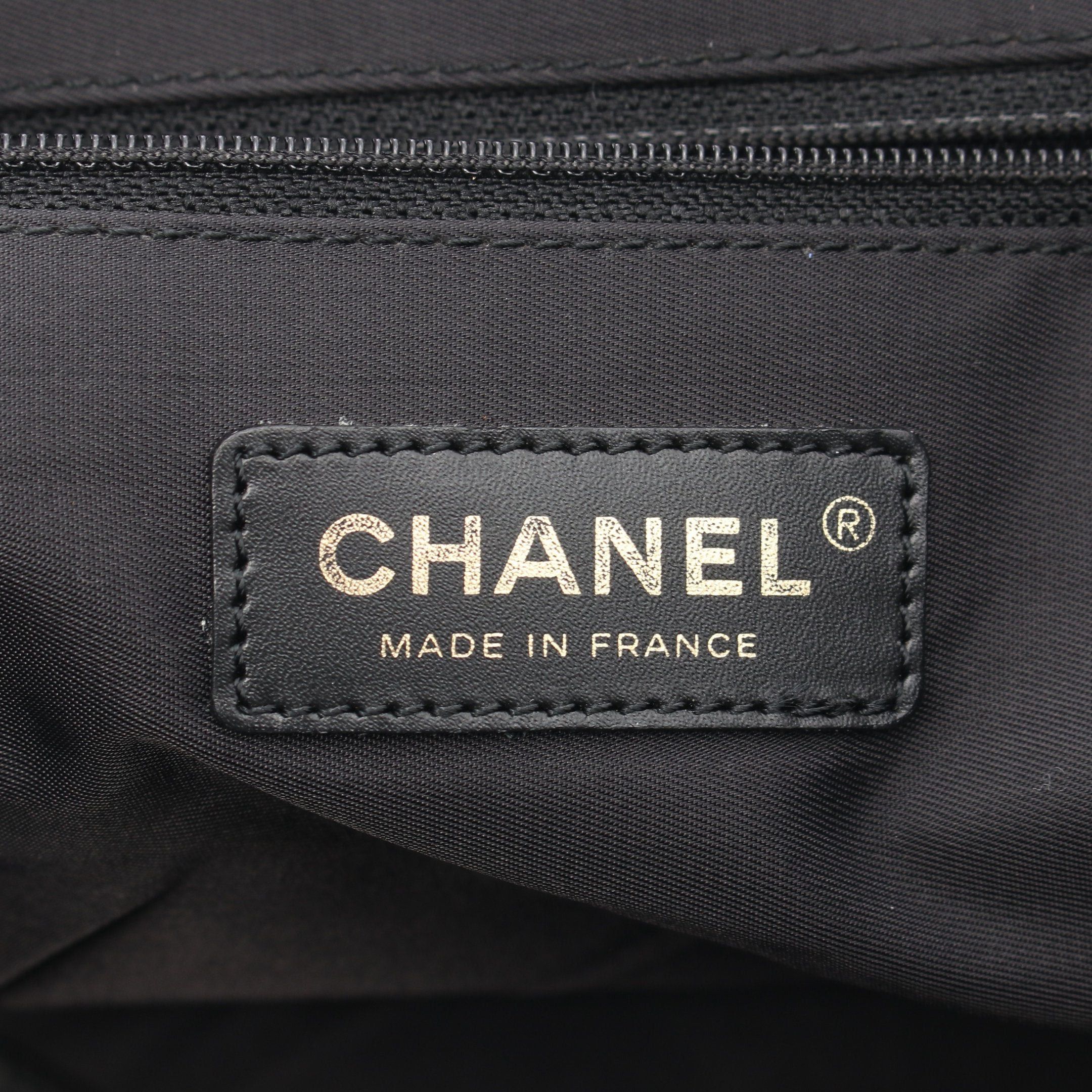 Chanel Chanel New Travel Line Mm Handbag Tote Bag Nylon Canvas Leather Black Gold Hardware Size ONE SIZE - 4 Thumbnail
