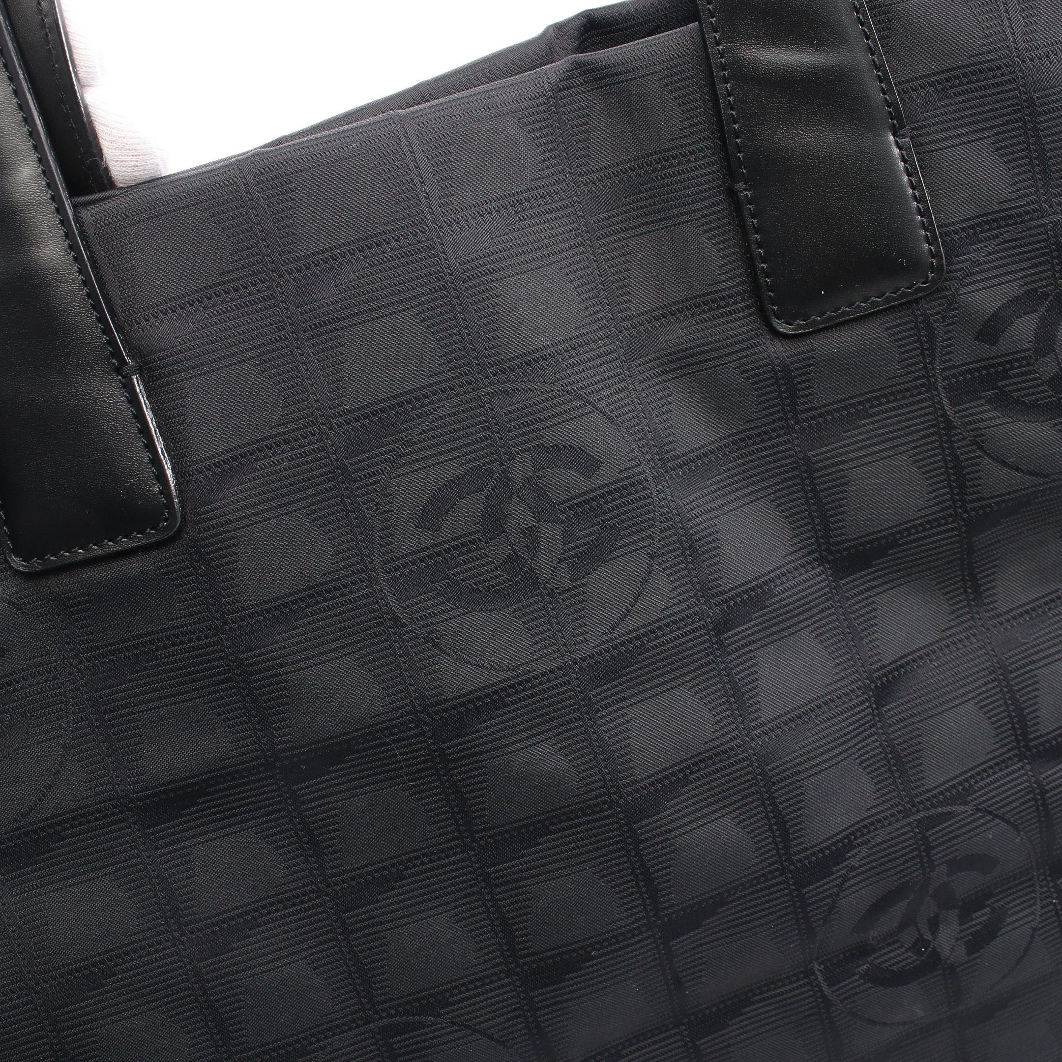 Chanel Chanel New Travel Line Mm Handbag Tote Bag Nylon Canvas Leather Black Gold Hardware Size ONE SIZE - 11 Thumbnail
