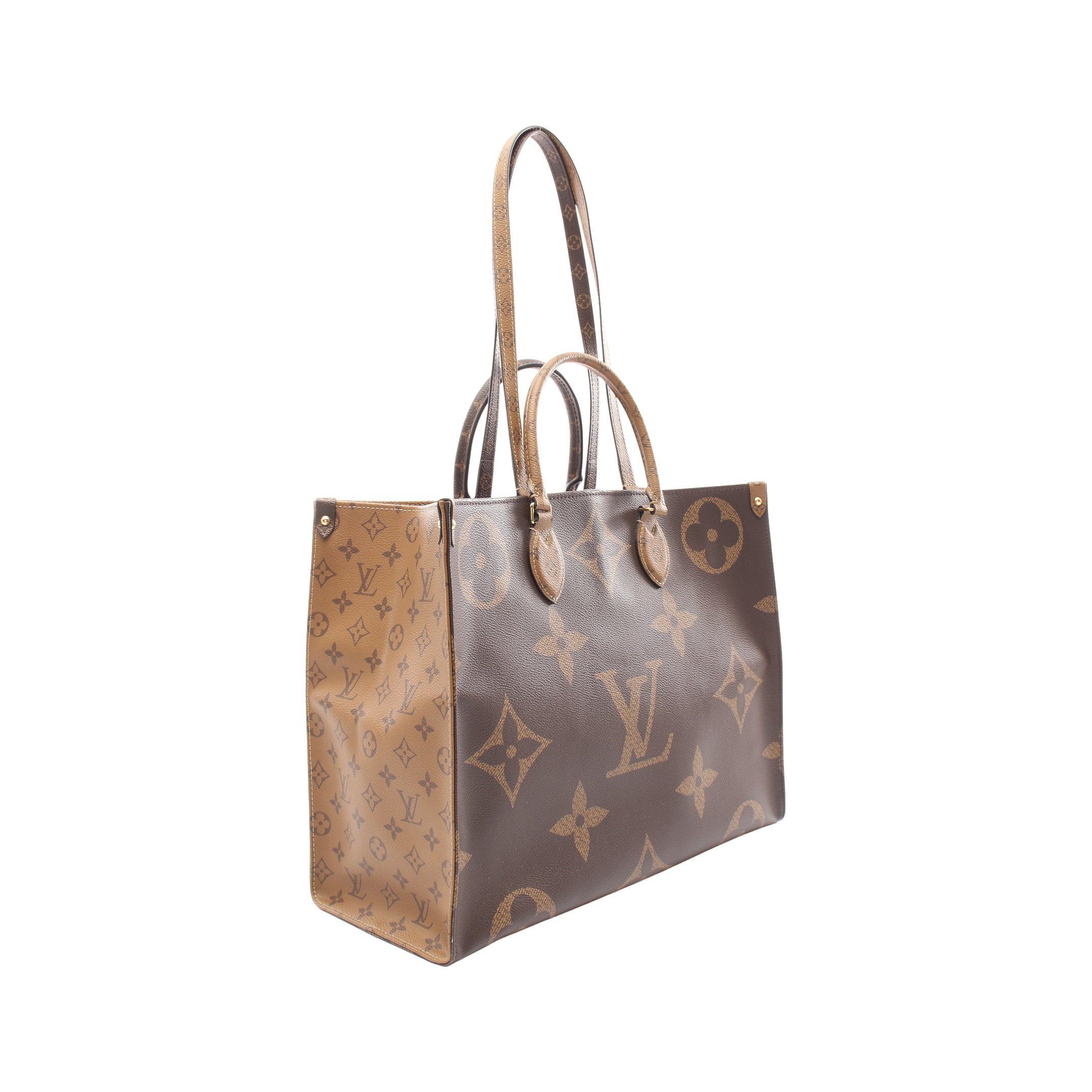 Louis Vuitton Louis Vuitton On-The-Go Gm Monogram Giant Reverse Shoulder Bag Tote Brown Beige Size ONE SIZE - 2 Thumbnail