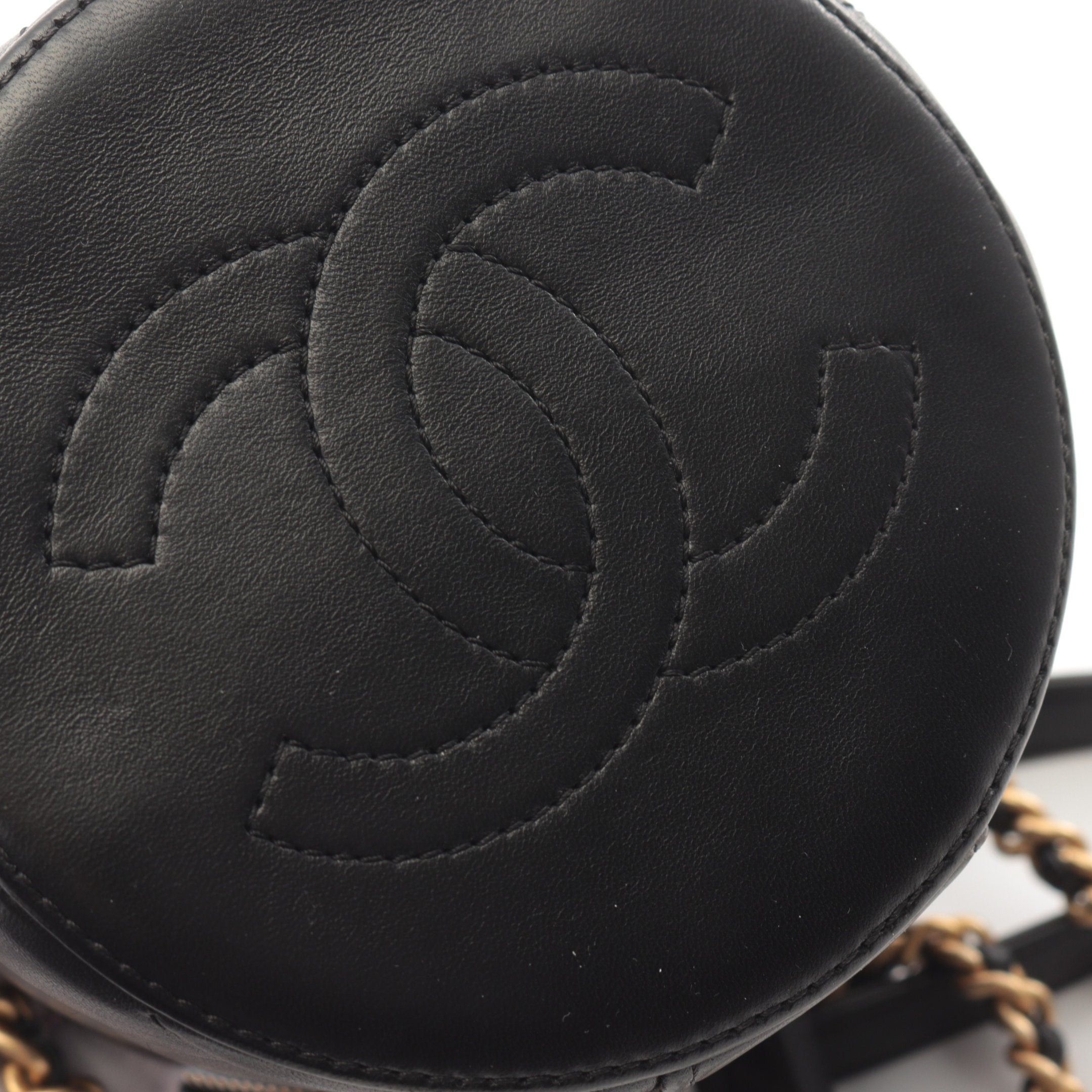 Chanel Chanel Matelasse Vanity Bag Chain Shoulder Lambskin Black Gold Hardware Size ONE SIZE - 7 Thumbnail