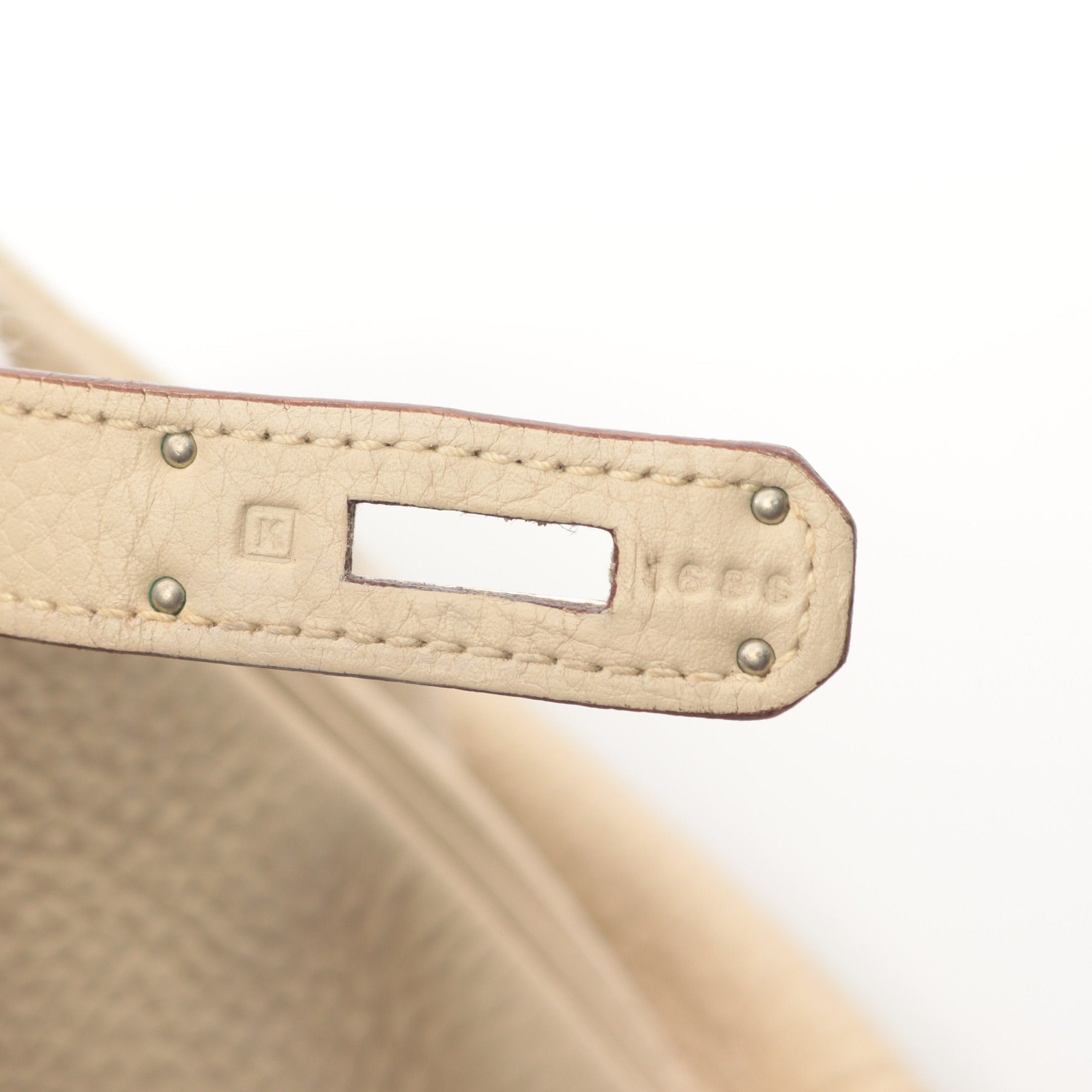 Hermes Hermes Birkin 30 Parshman Handbag Clemence Leather Ivory Silver Hardware Stamp Size ONE SIZE - 5 Thumbnail