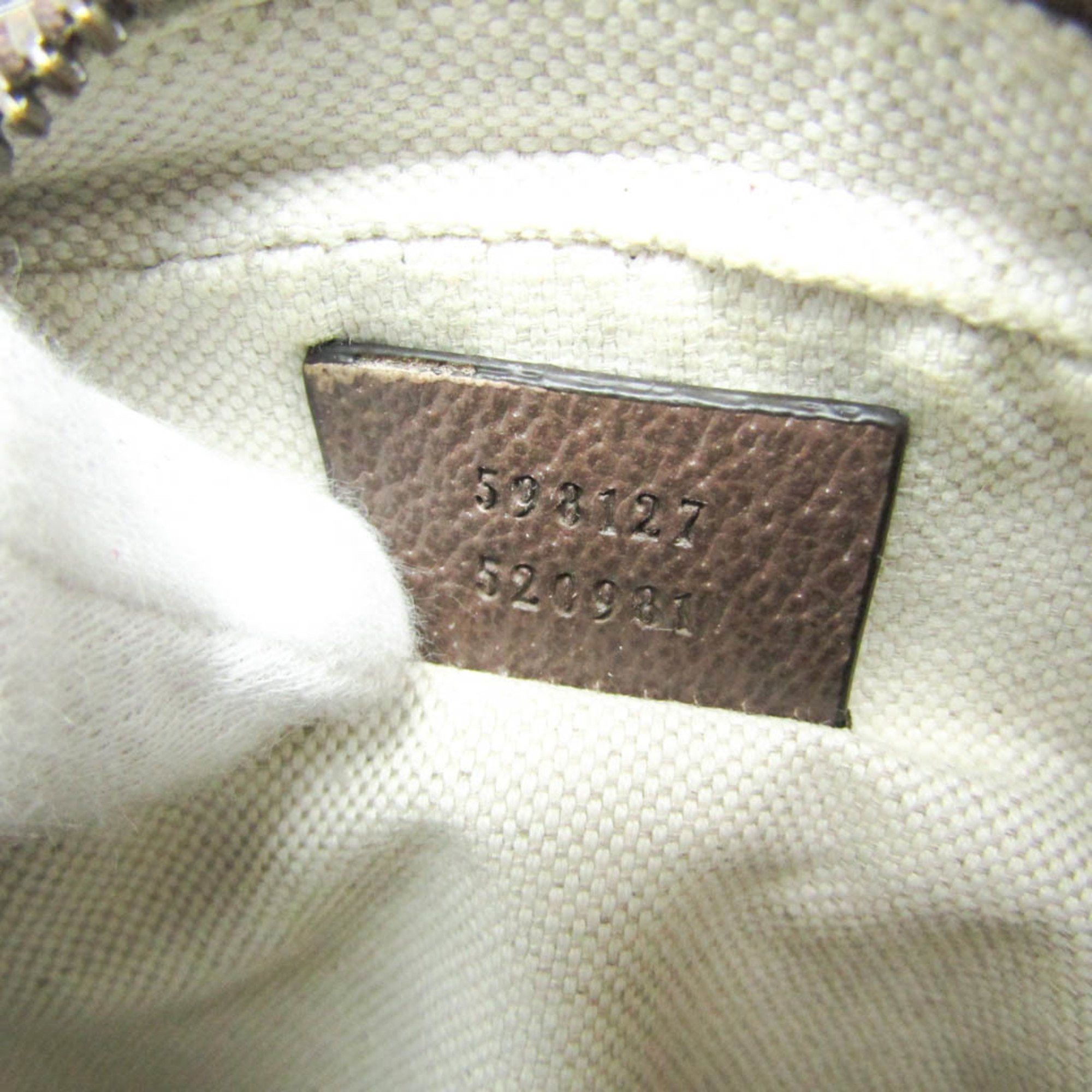 Gucci Gucci Ophidia GG Small 598127 Men,Women Leather,PVC Shoulder Bag Beige,Brown Size ONE SIZE - 9 Thumbnail