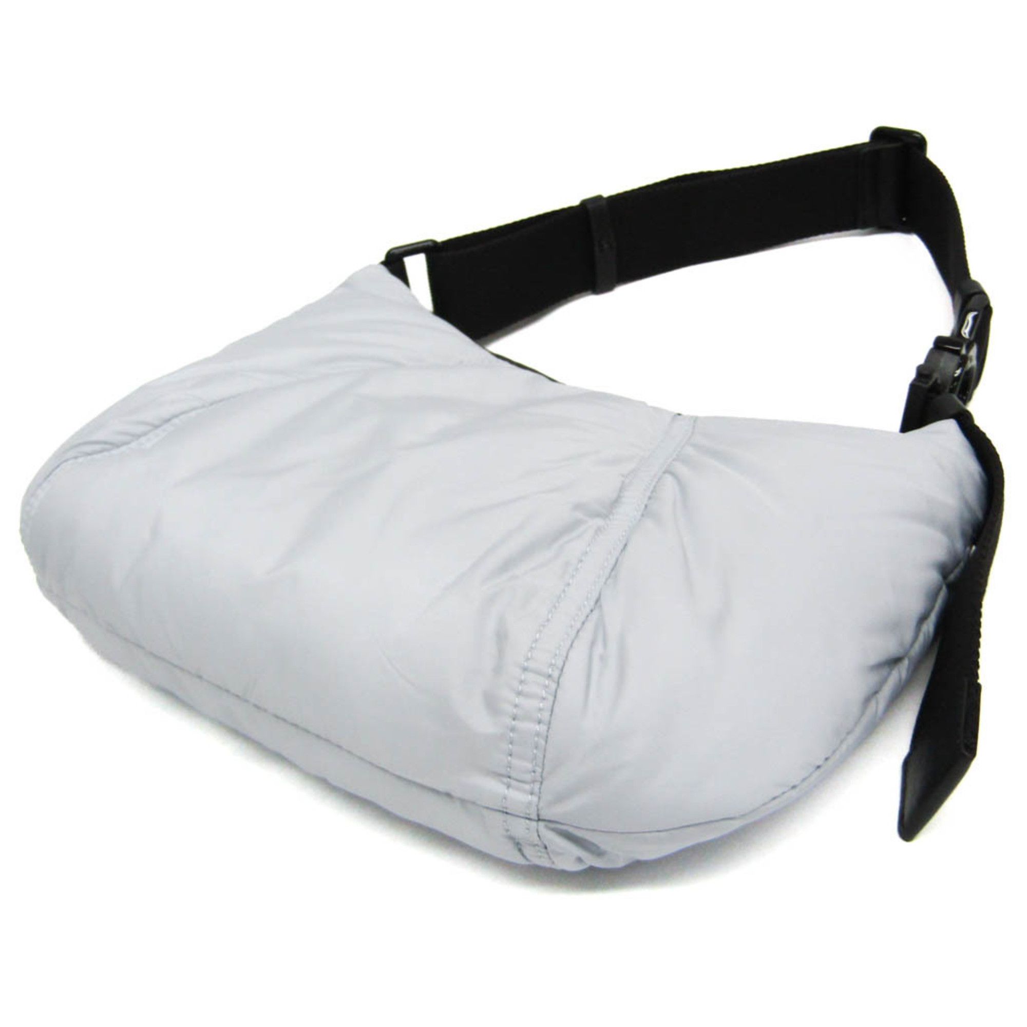 Moncler Moncler SPREAD HOBO SMALL H209B5C00001 Women's Nylon,Canvas Shoulder Bag Black,Light Blue Gray Size ONE SIZE - 2 Thumbnail