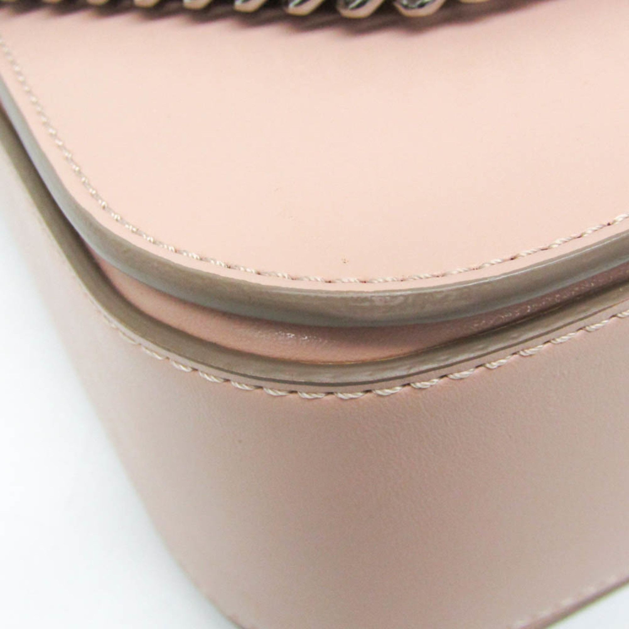 Stella McCartney Stella McCartney BOX MINI SHOULDER 469027 W9956 Women's Faux Leather Shoulder Bag Pink Size ONE SIZE - 4 Thumbnail