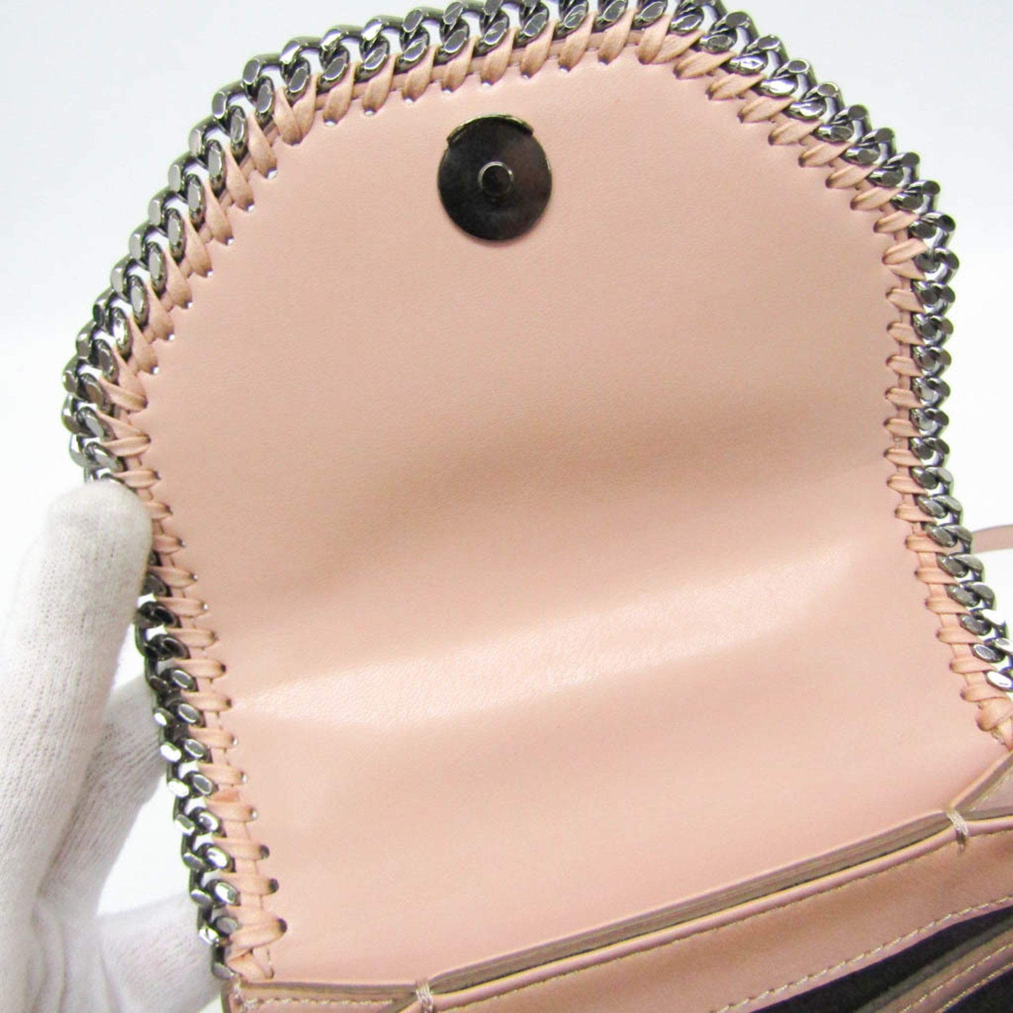 Stella McCartney Stella McCartney BOX MINI SHOULDER 469027 W9956 Women's Faux Leather Shoulder Bag Pink Size ONE SIZE - 11 Thumbnail