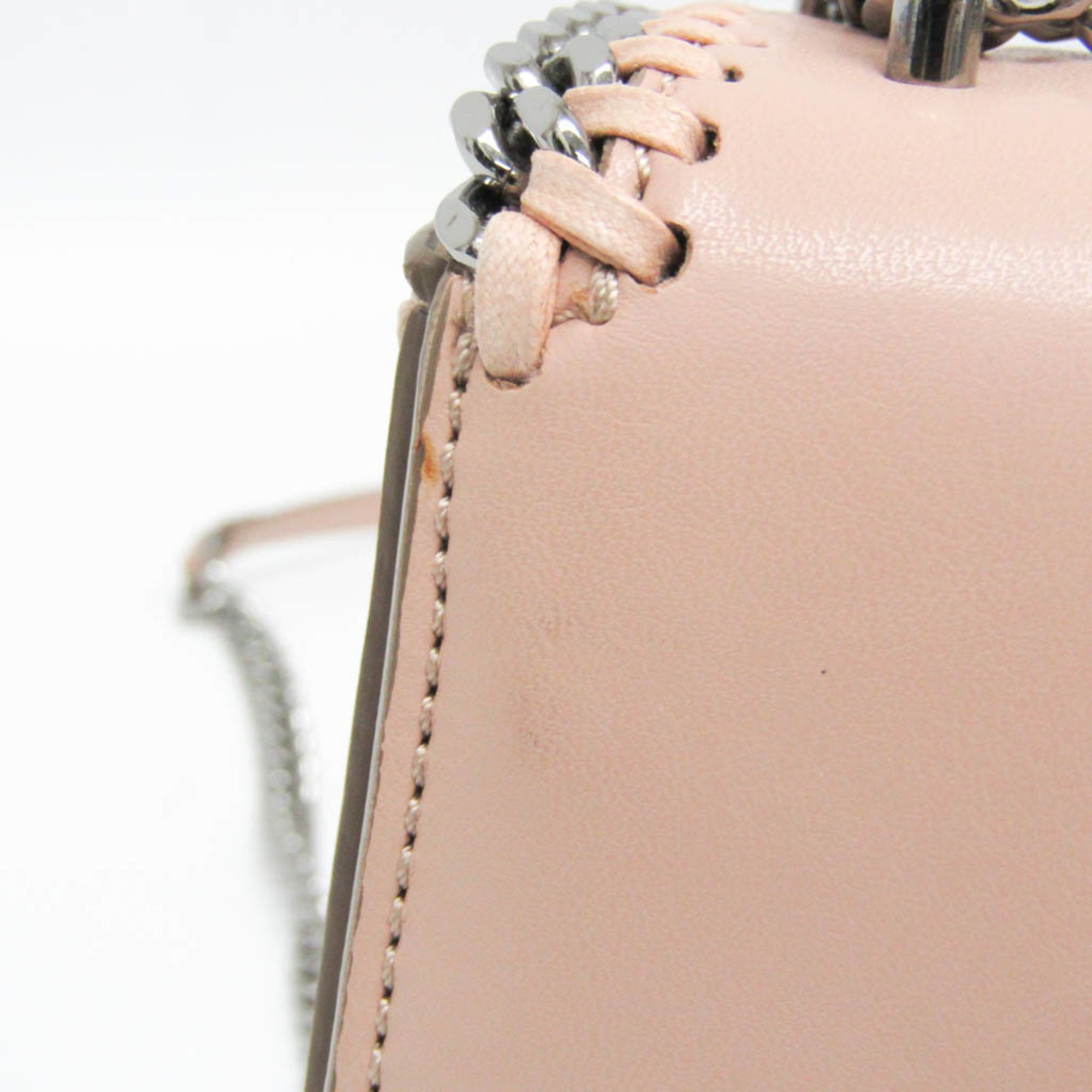 Stella McCartney Stella McCartney BOX MINI SHOULDER 469027 W9956 Women's Faux Leather Shoulder Bag Pink Size ONE SIZE - 7 Thumbnail