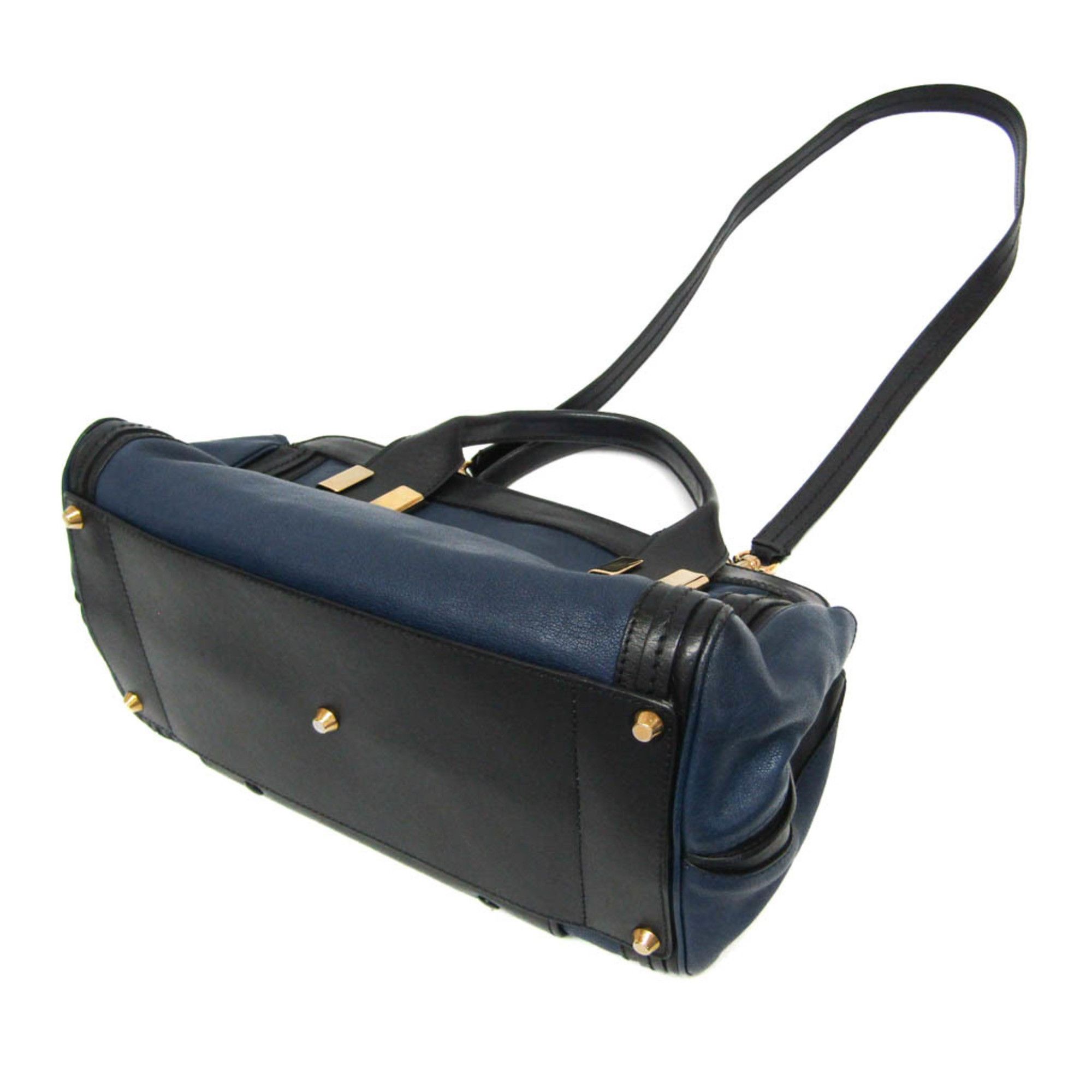 Chloe Chloé Alice Women's Leather Handbag,Shoulder Bag Black,Navy Size ONE SIZE - 2 Thumbnail