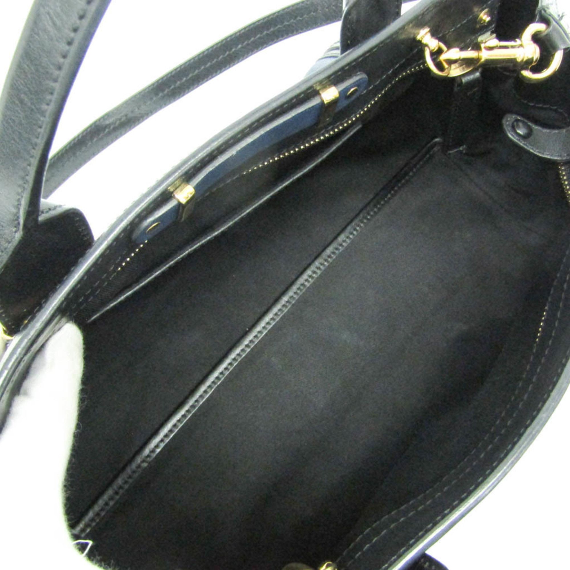 Chloe Chloé Alice Women's Leather Handbag,Shoulder Bag Black,Navy Size ONE SIZE - 3 Thumbnail