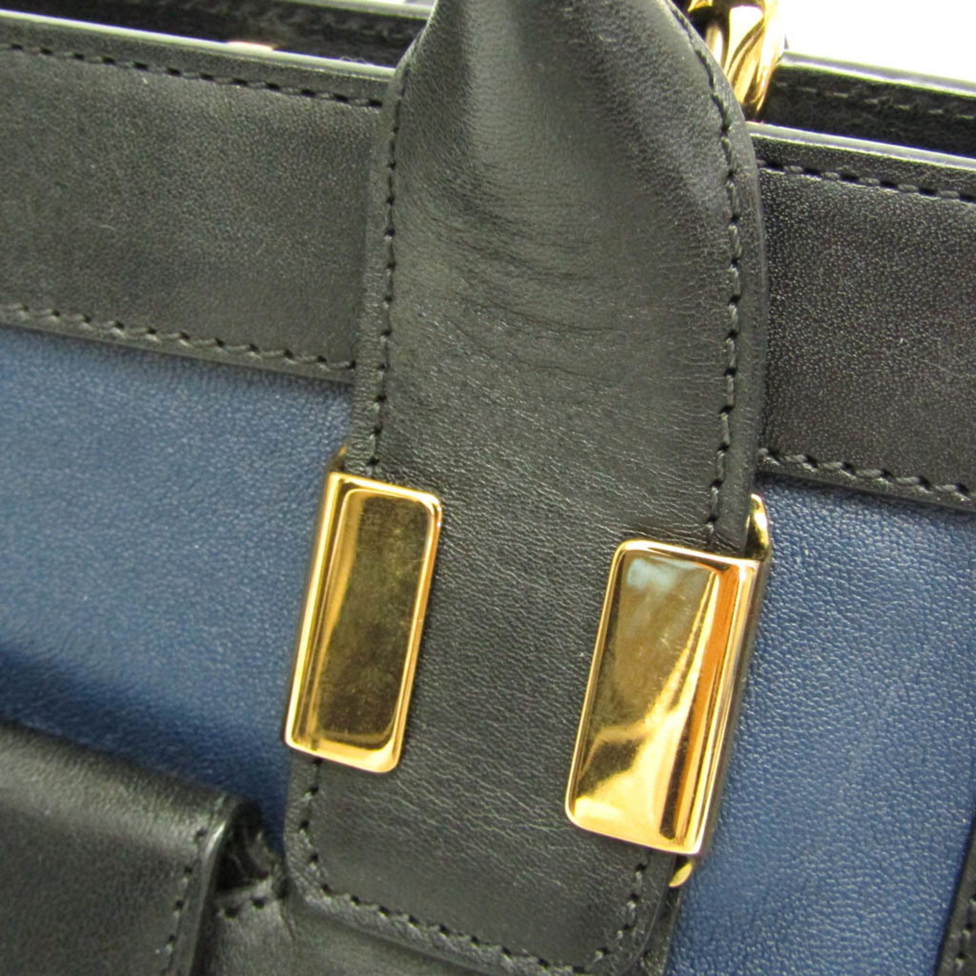 Chloe Chloé Alice Women's Leather Handbag,Shoulder Bag Black,Navy Size ONE SIZE - 8 Thumbnail
