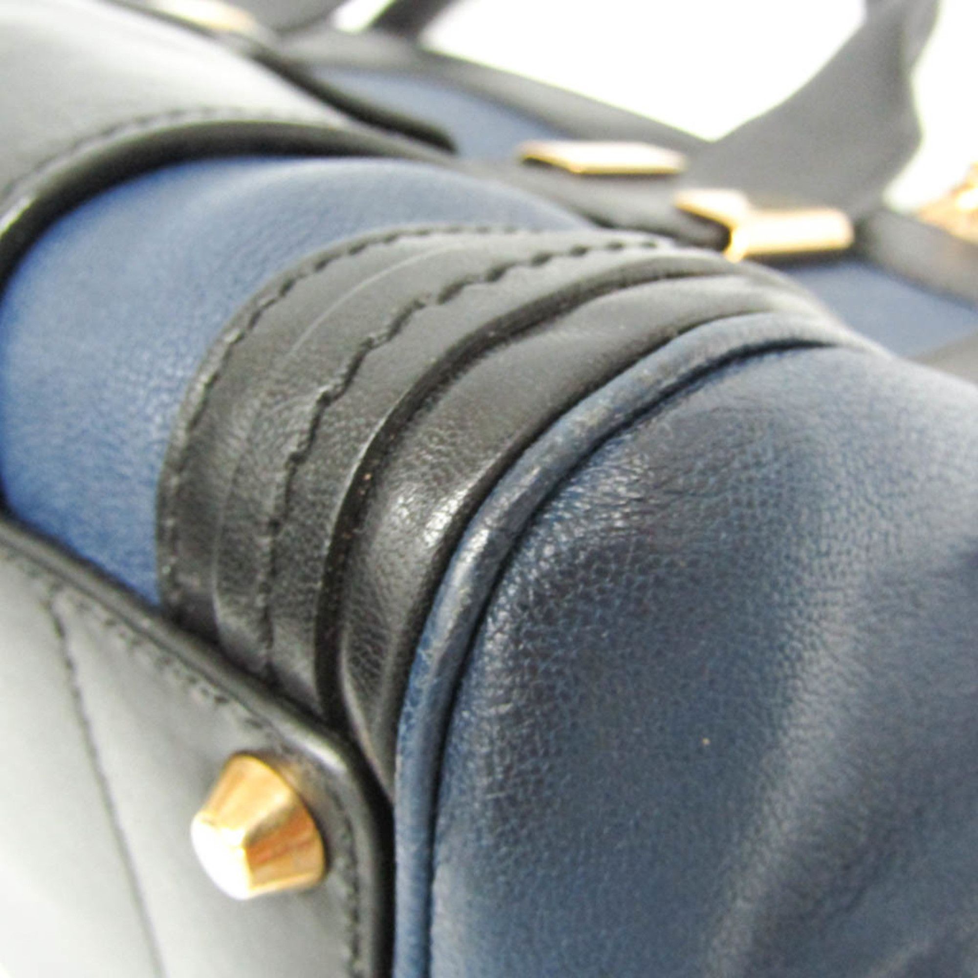 Chloe Chloé Alice Women's Leather Handbag,Shoulder Bag Black,Navy Size ONE SIZE - 4 Thumbnail