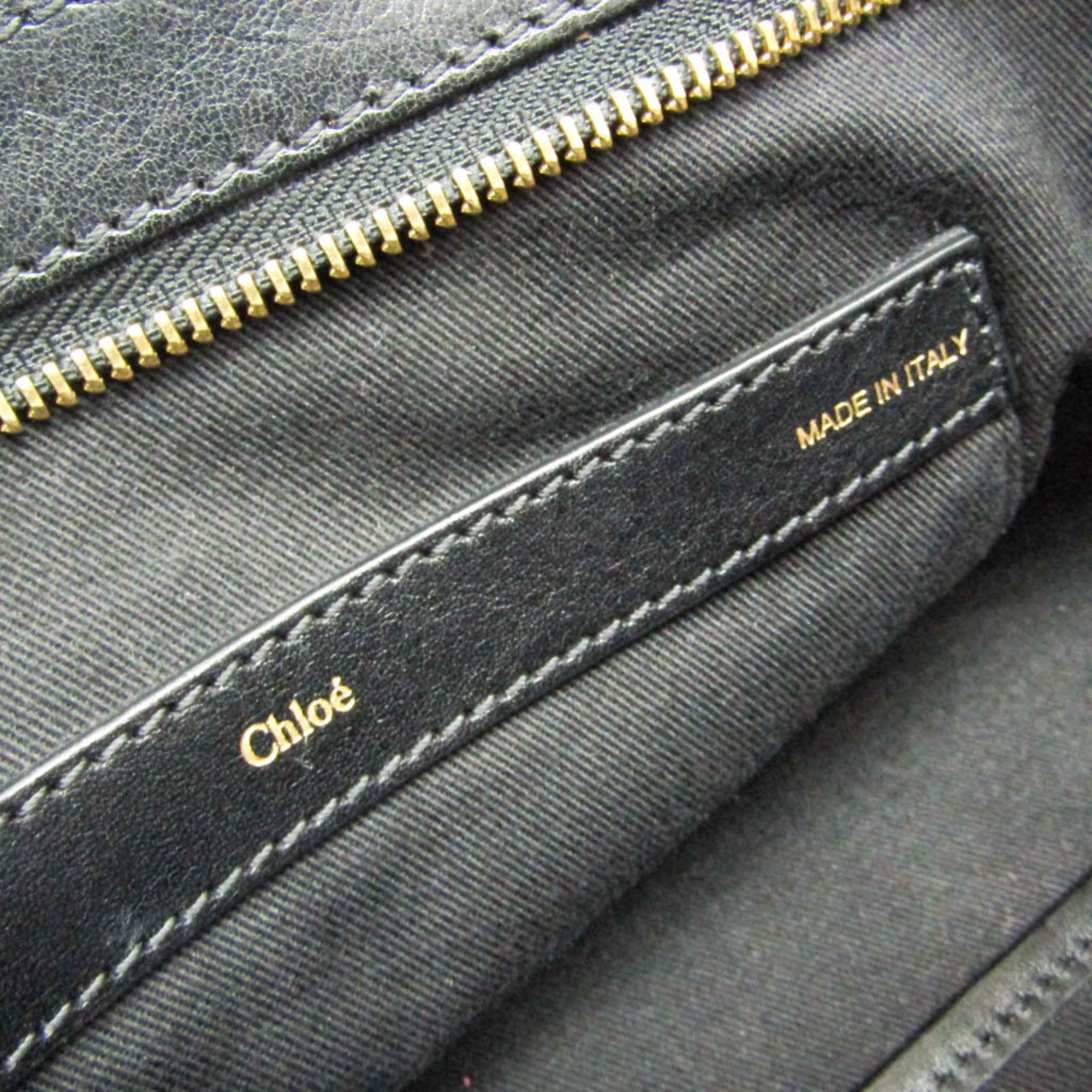 Chloe Chloé Alice Women's Leather Handbag,Shoulder Bag Black,Navy Size ONE SIZE - 12 Thumbnail