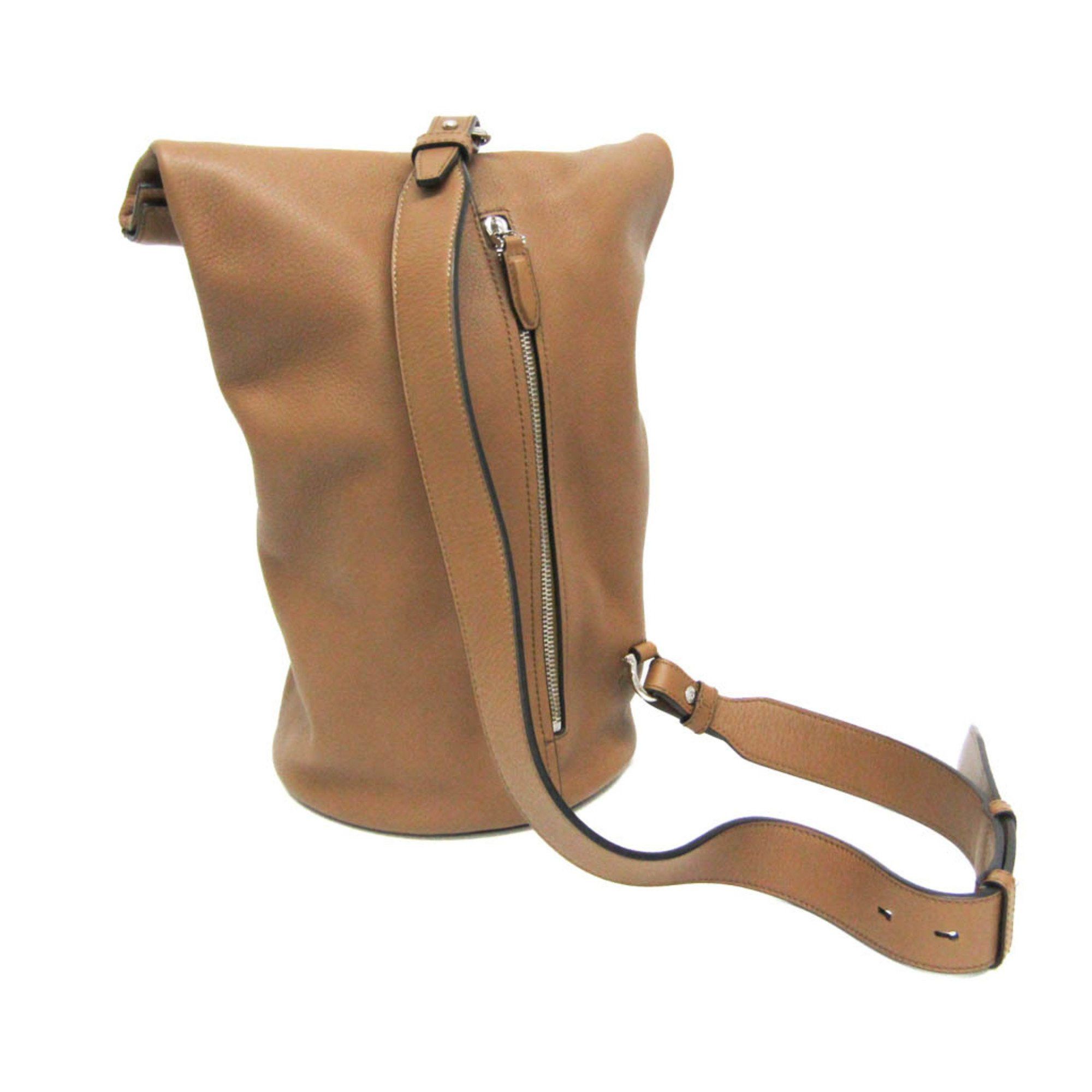 Salvatore Ferragamo Salvatore Ferragamo Gancini Sling Bag GG-241141 Women's Leather Shoulder Bag Brown Size ONE SIZE - 2 Thumbnail