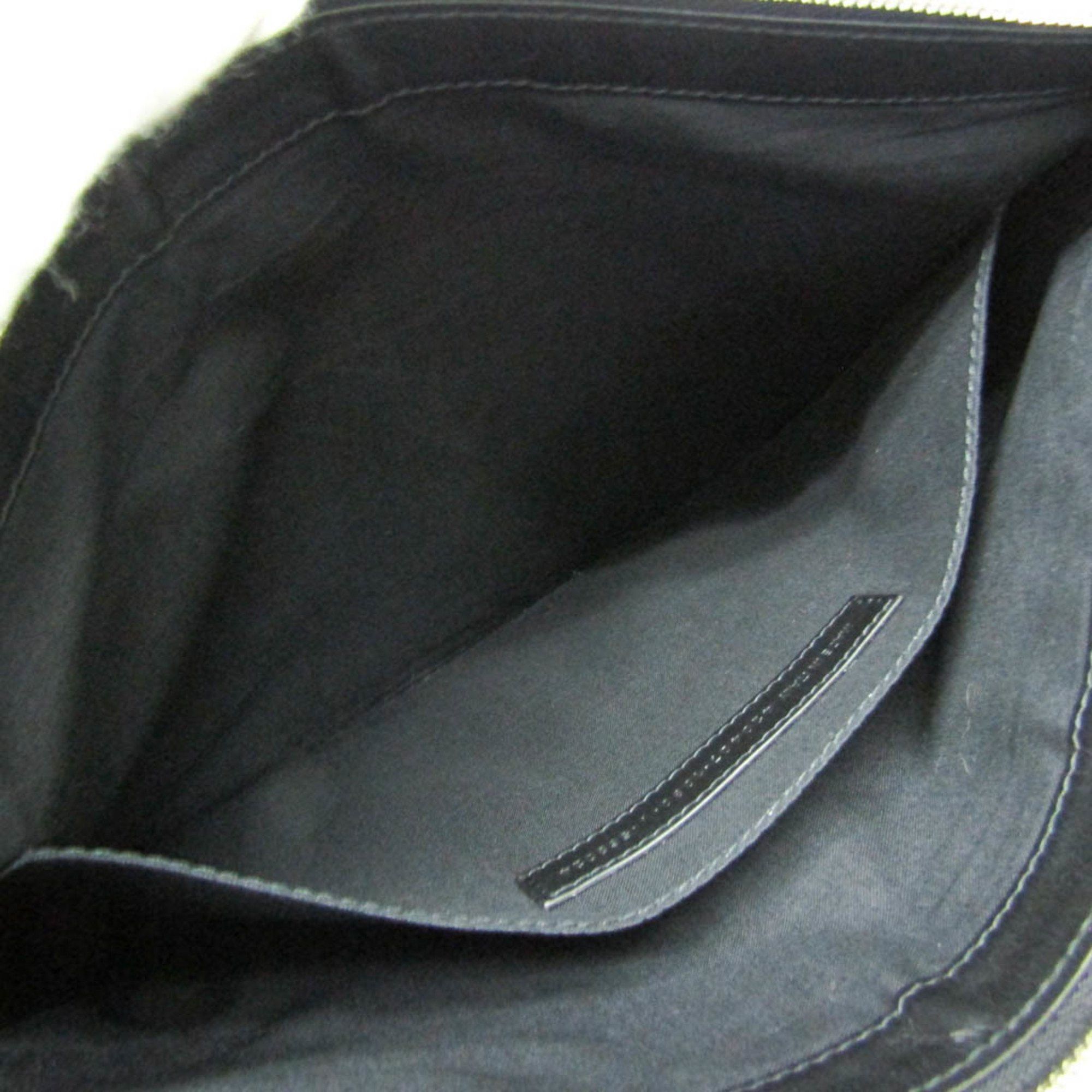 Balenciaga Balenciaga NAVY CLIP M 420407 Women's Canvas,Leather Clutch Bag Black,Cream Size ONE SIZE - 10 Thumbnail