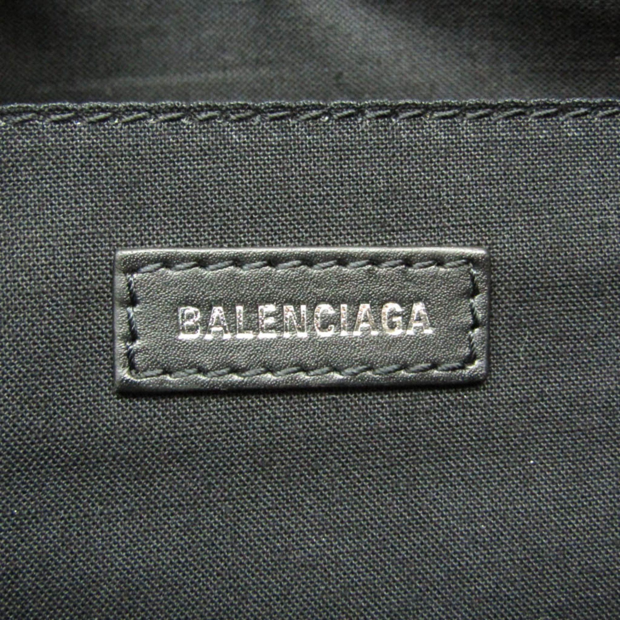 Balenciaga Balenciaga NAVY CLIP M 420407 Women's Canvas,Leather Clutch Bag Black,Cream Size ONE SIZE - 11 Thumbnail