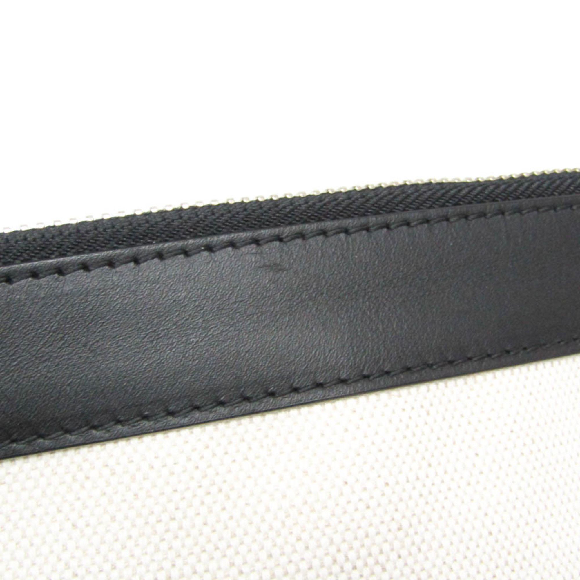 Balenciaga Balenciaga NAVY CLIP M 420407 Women's Canvas,Leather Clutch Bag Black,Cream Size ONE SIZE - 7 Thumbnail