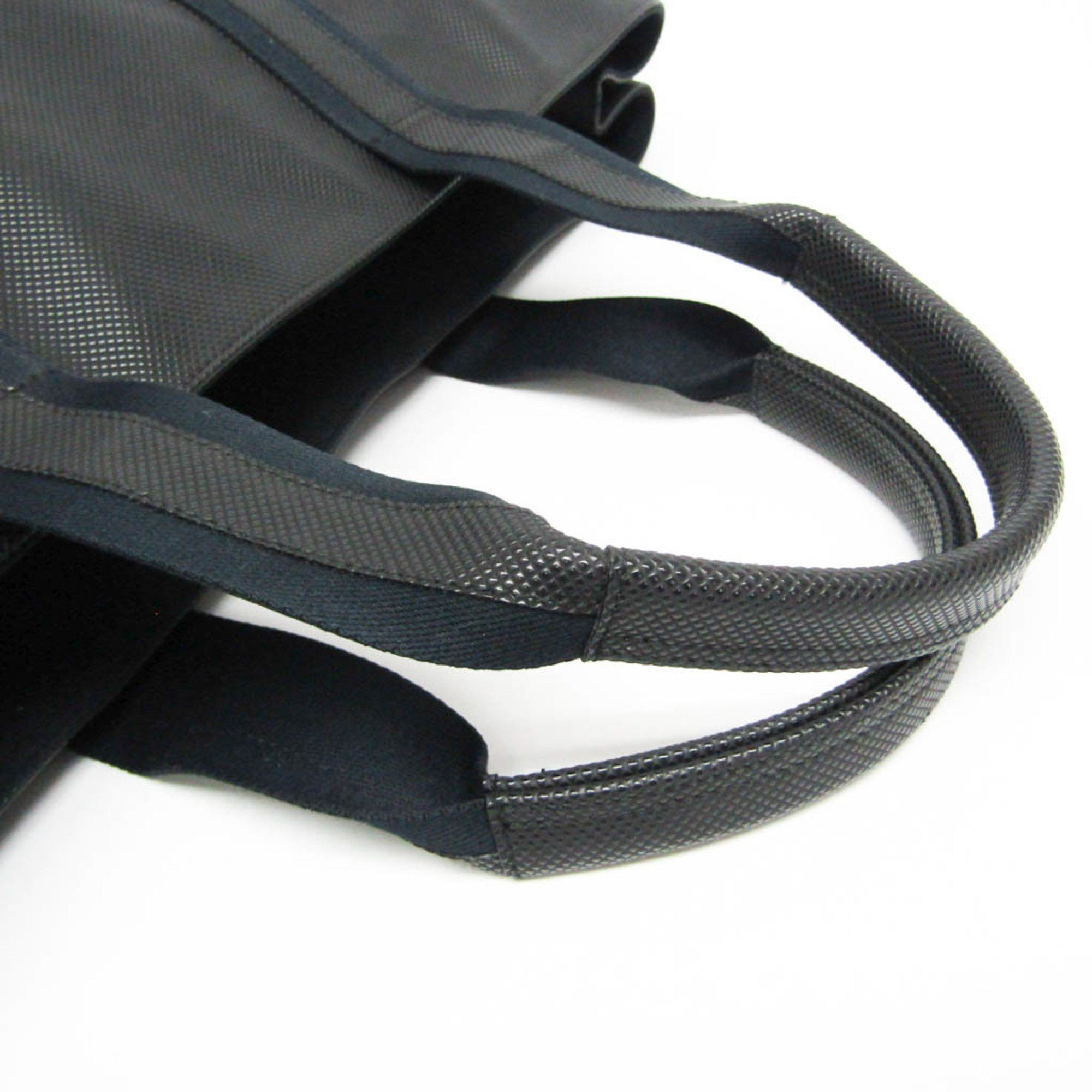 Bottega Veneta Bottega Veneta Marco Polo 130977 Men's PVC,Canvas Tote Bag Black Size ONE SIZE - 8 Thumbnail