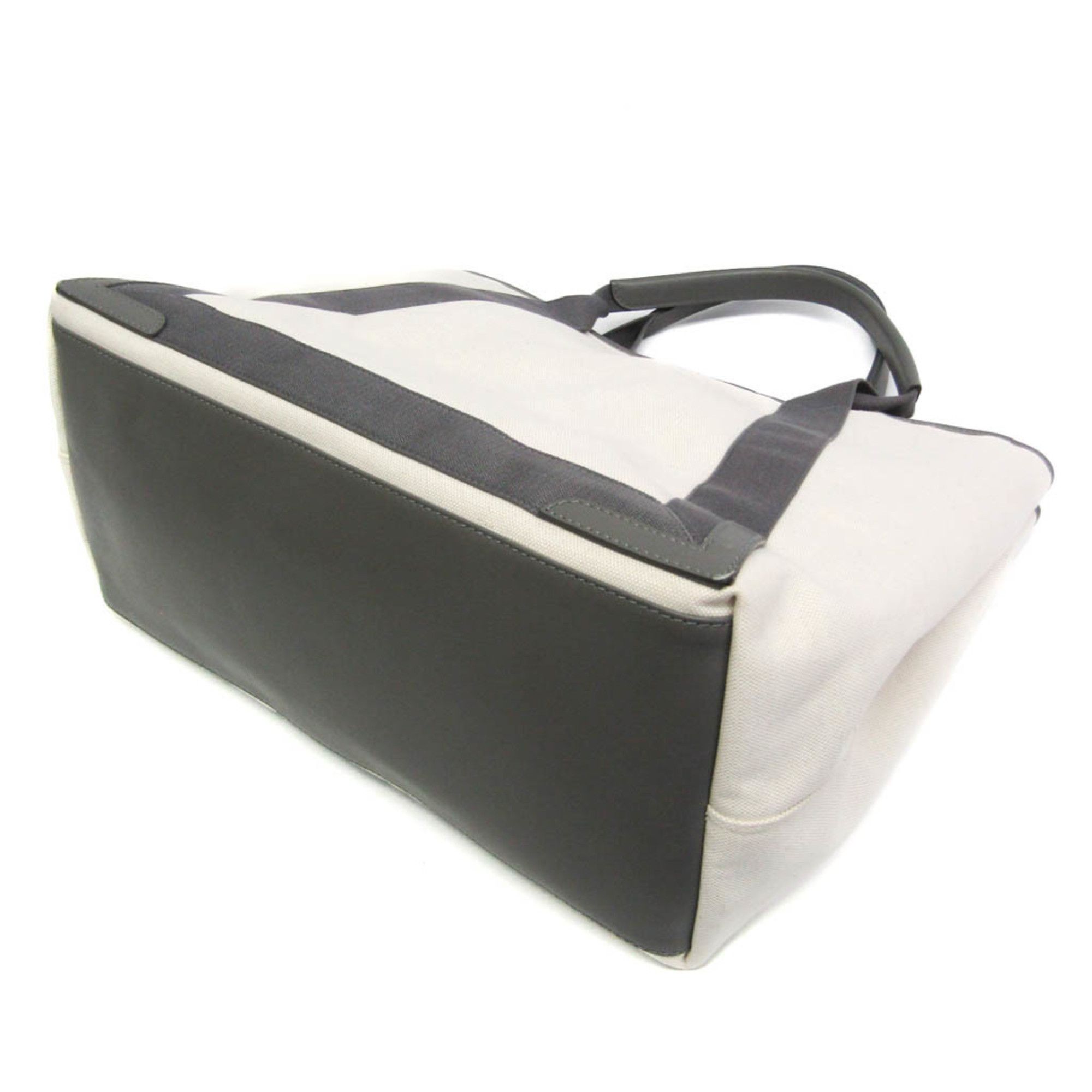 Balenciaga Balenciaga Navy Cabas M 339936 Women's Canvas,Leather Tote Bag Cream,Gray Size ONE SIZE - 2 Thumbnail
