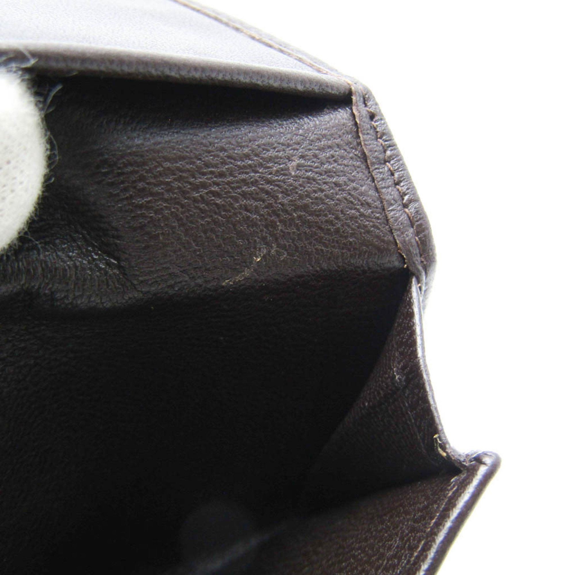Loewe Loewe Leather Card Case Dark Brown Size ONE SIZE - 5 Thumbnail