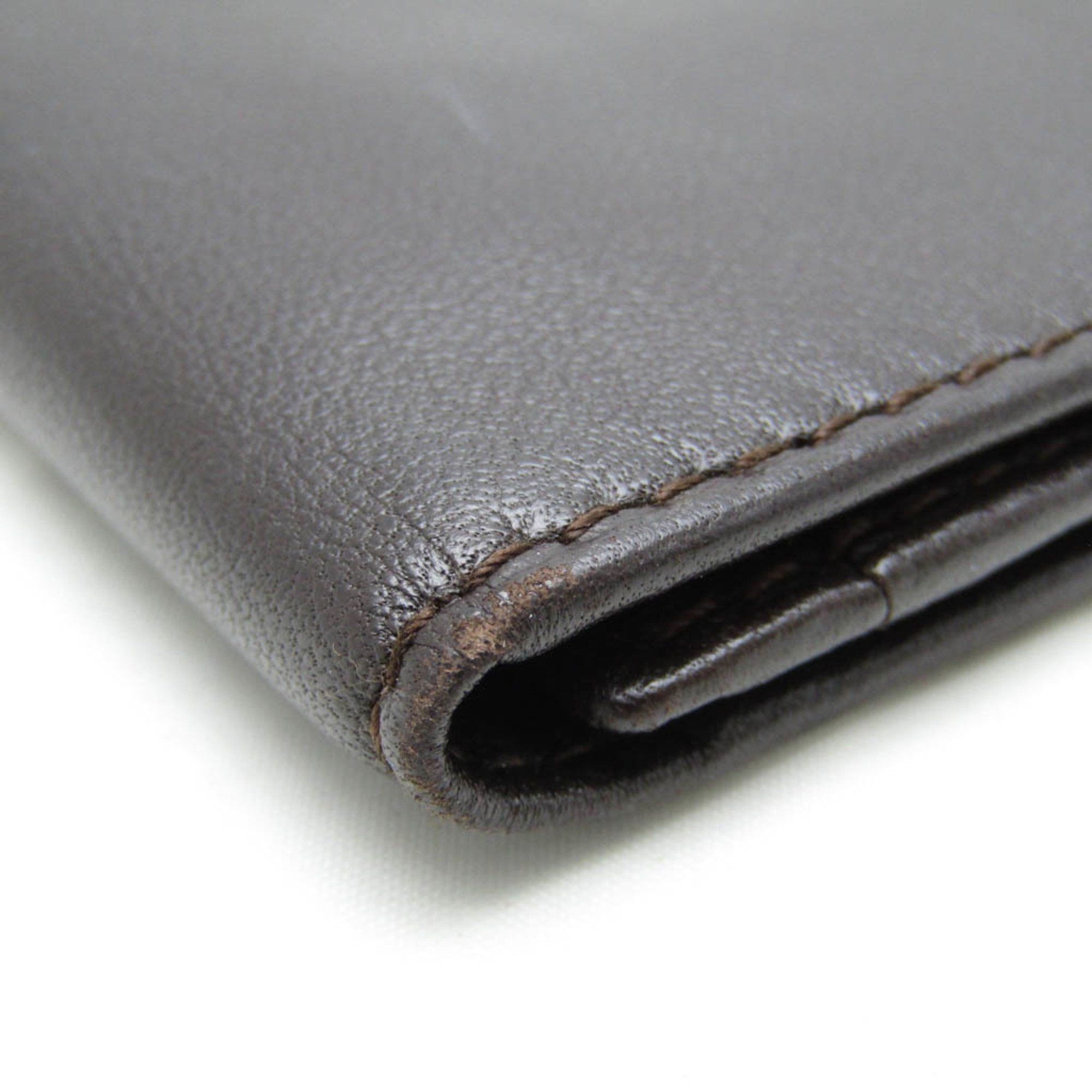 Loewe Loewe Leather Card Case Dark Brown Size ONE SIZE - 9 Thumbnail