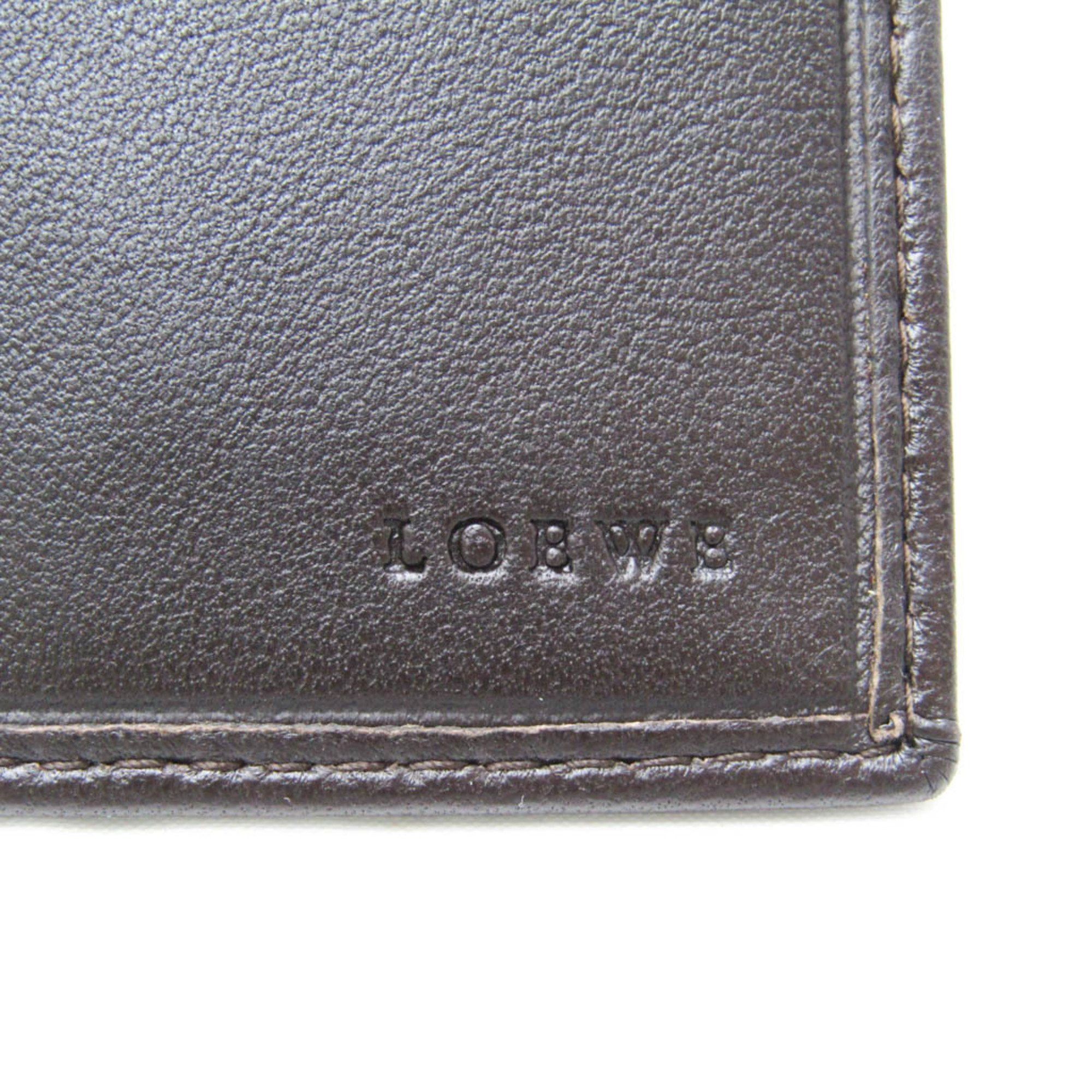 Loewe Loewe Leather Card Case Dark Brown Size ONE SIZE - 11 Thumbnail