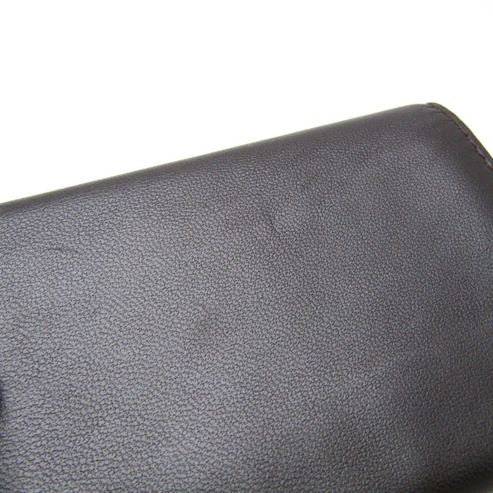 Loewe Loewe Leather Card Case Dark Brown Size ONE SIZE - 7 Thumbnail