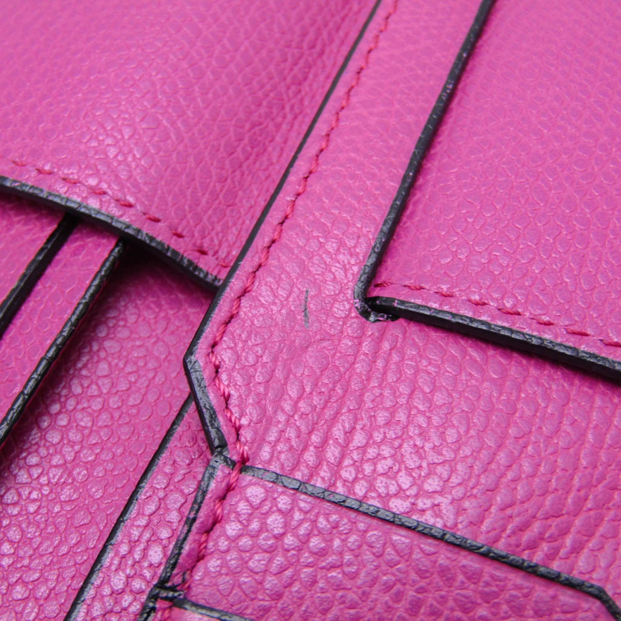 Valextra Valextra Women's Leather Long Bill Wallet (bi-fold) Pink Size ONE SIZE - 10 Thumbnail