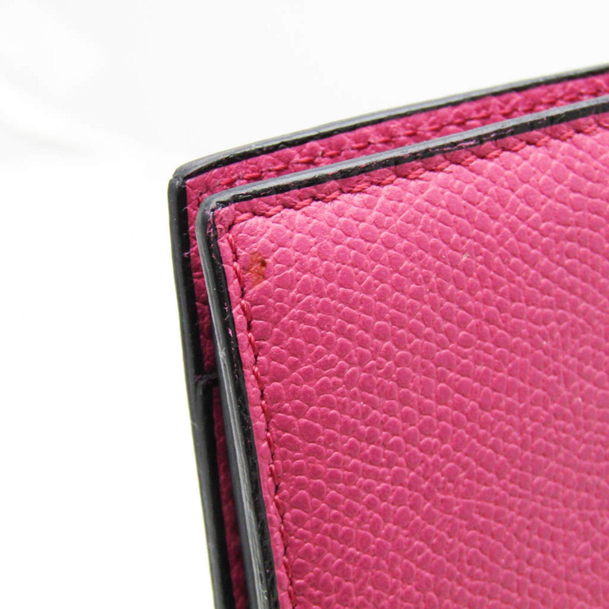 Valextra Valextra Women's Leather Long Bill Wallet (bi-fold) Pink Size ONE SIZE - 6 Thumbnail