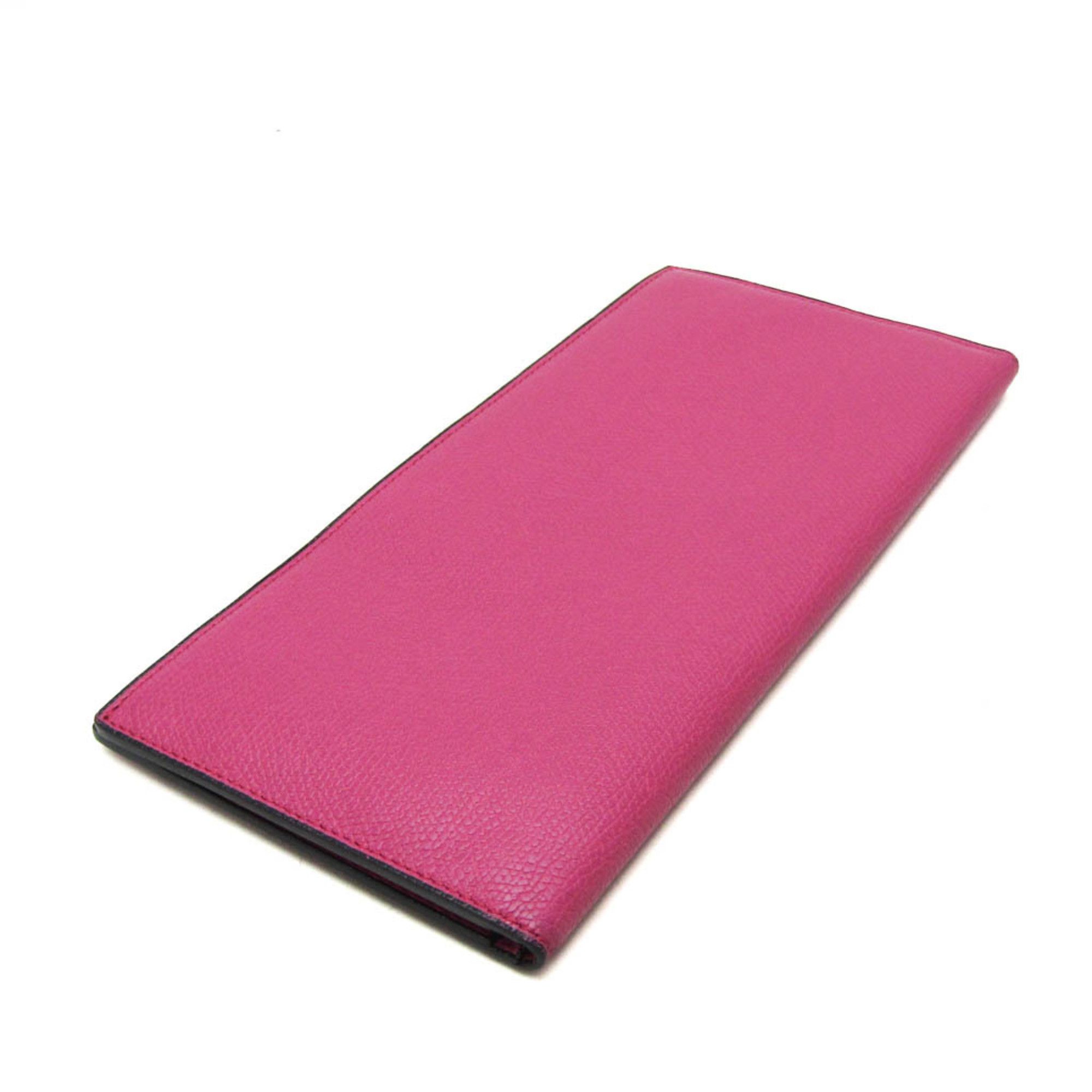 Valextra Valextra Women's Leather Long Bill Wallet (bi-fold) Pink Size ONE SIZE - 2 Thumbnail